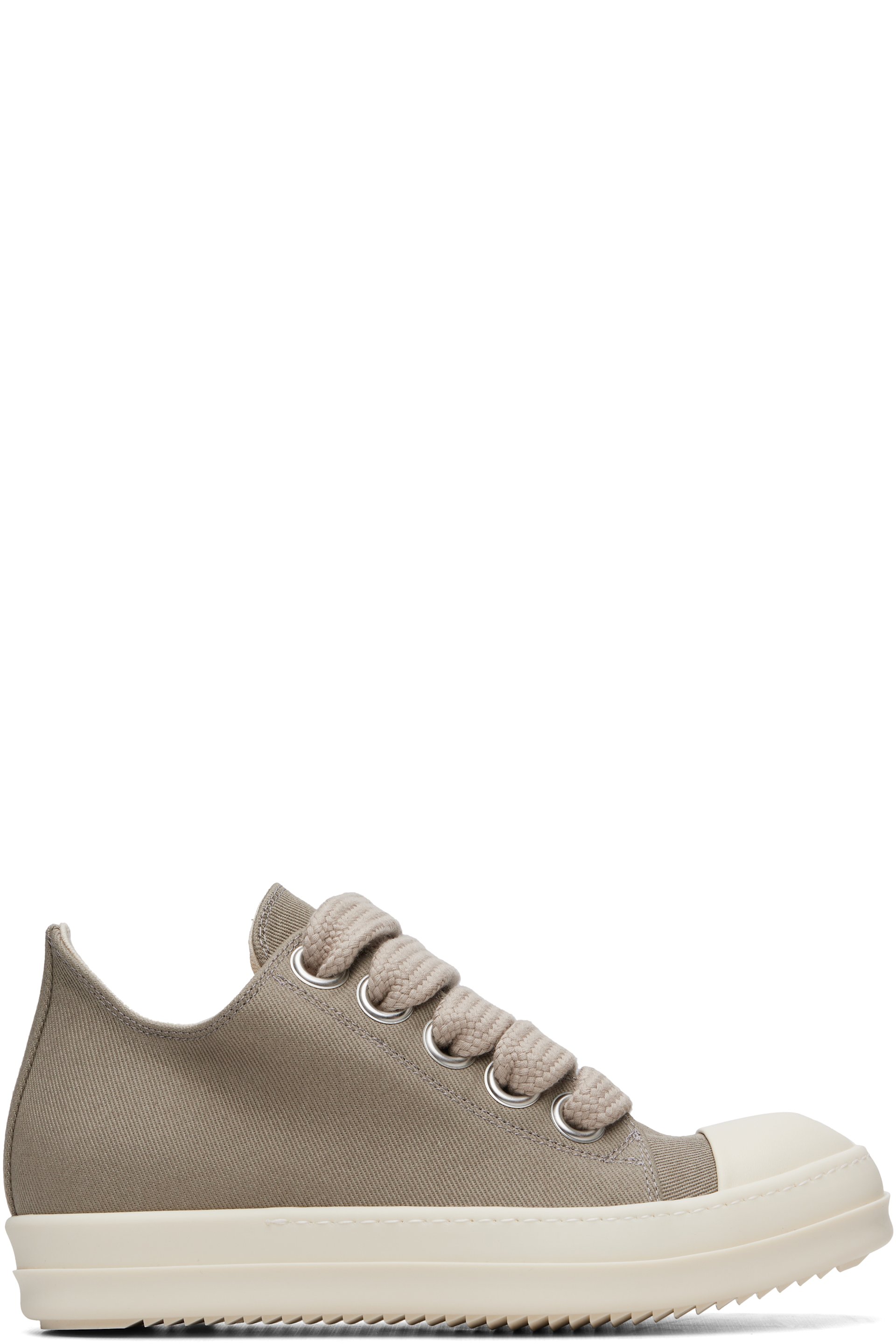 Rick Owens DRKSHDW - Taupe Tower Jumbolace Low Sneaks Sneakers