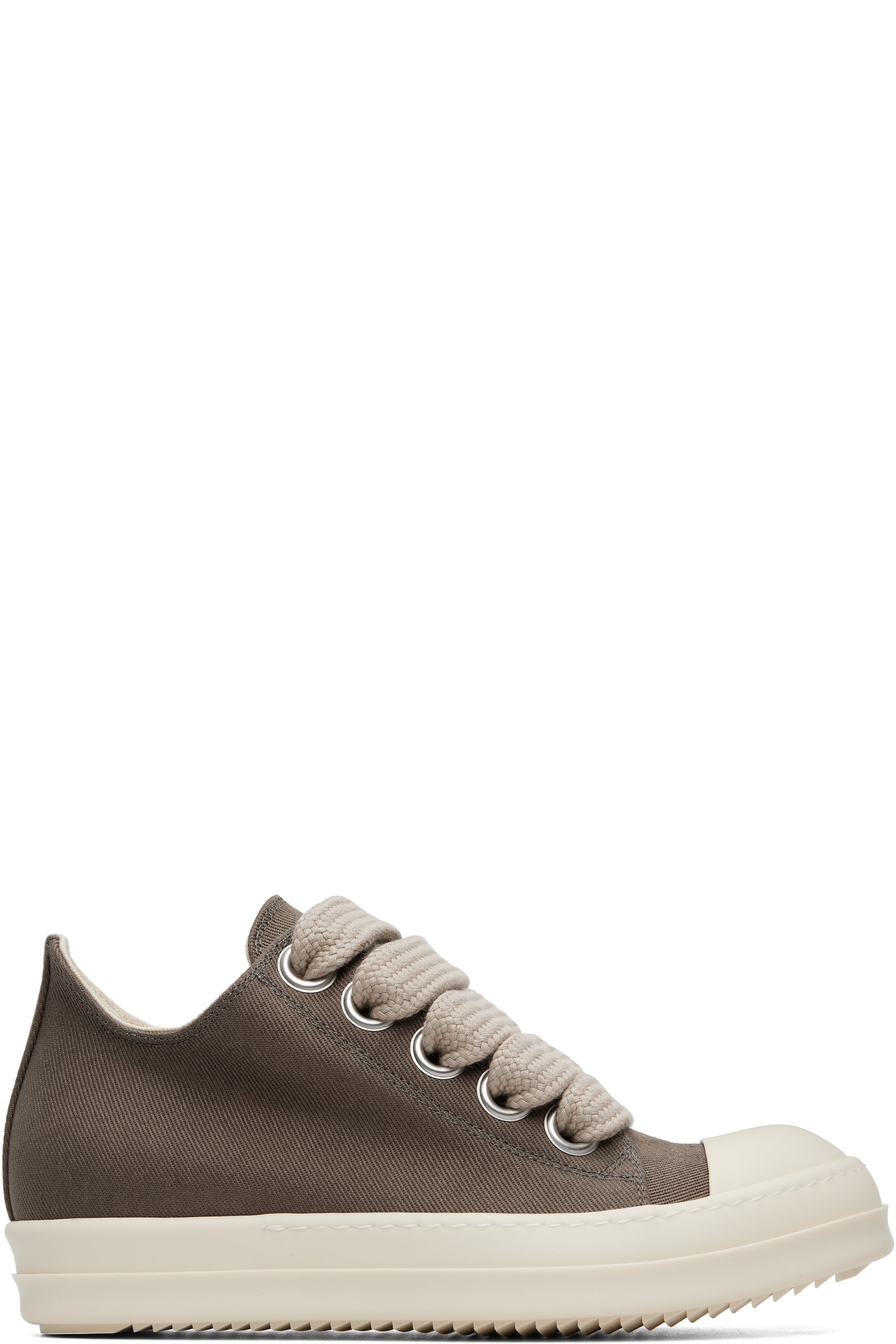 Rick Owens DRKSHDW - Gray Tower Jumbolace Low Sneaks Sneakers