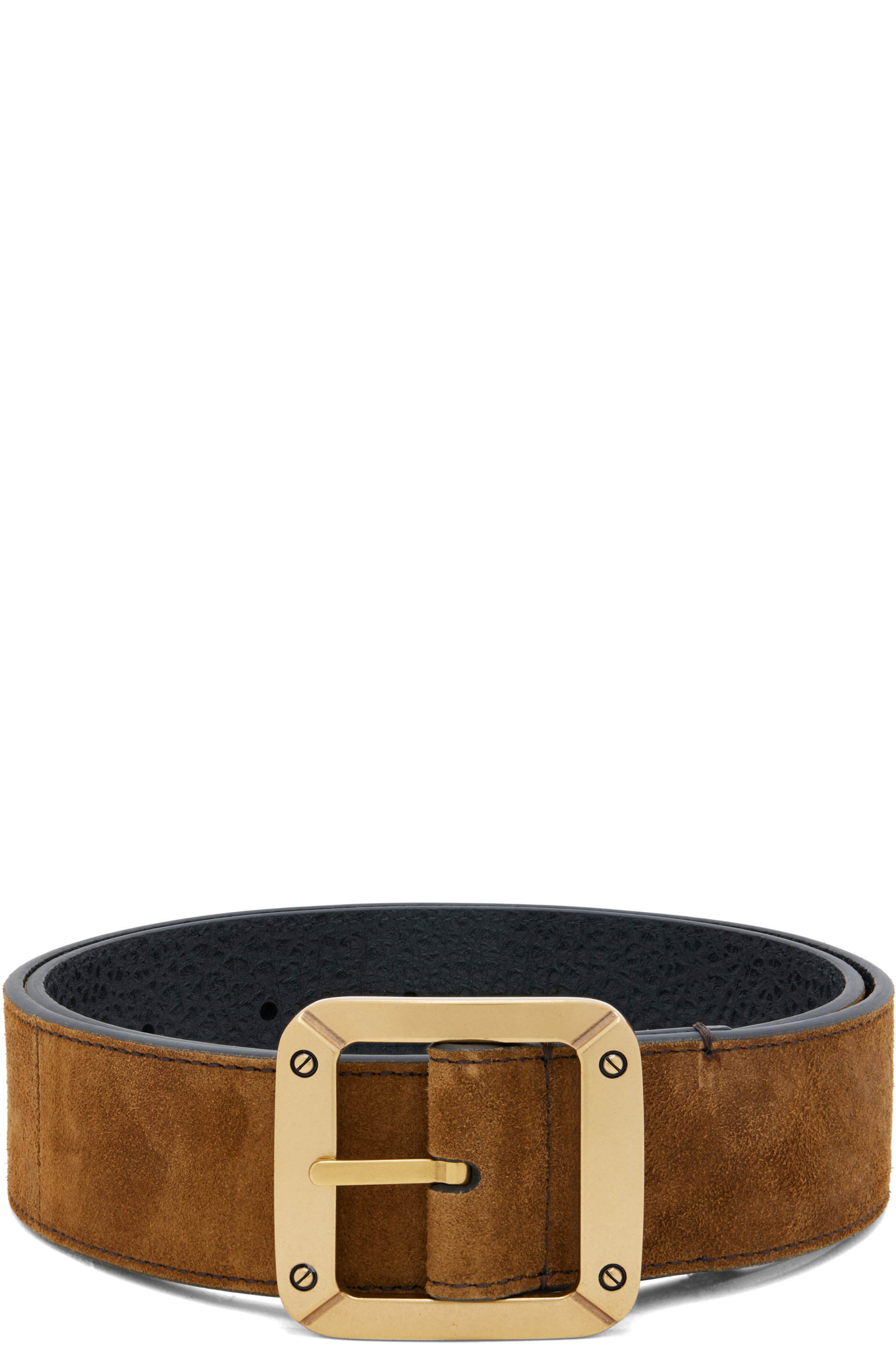 Acne Studios - Brown Reversible Leather Belt