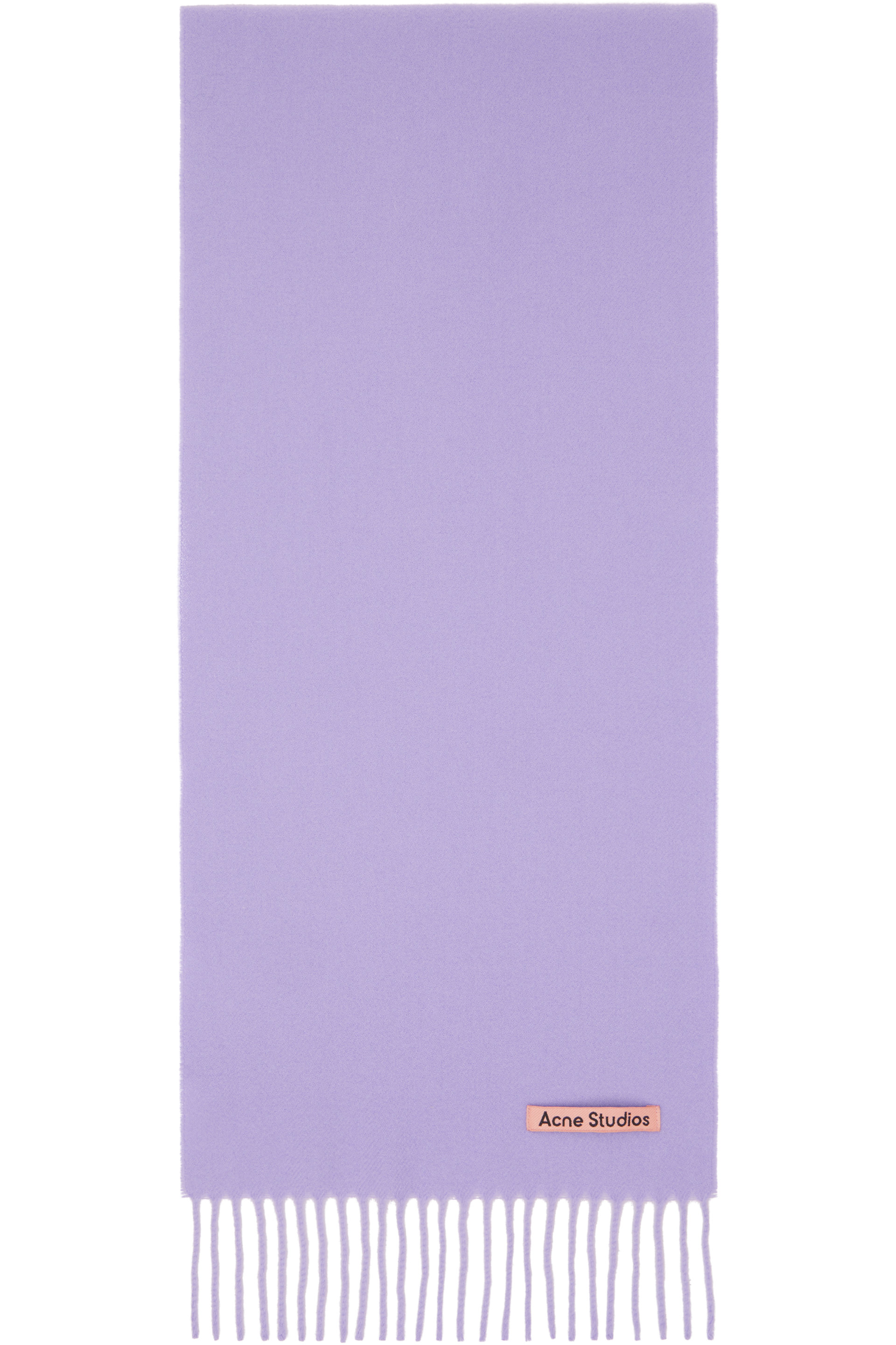 Acne Studios - Purple Fringed Wool Scarf