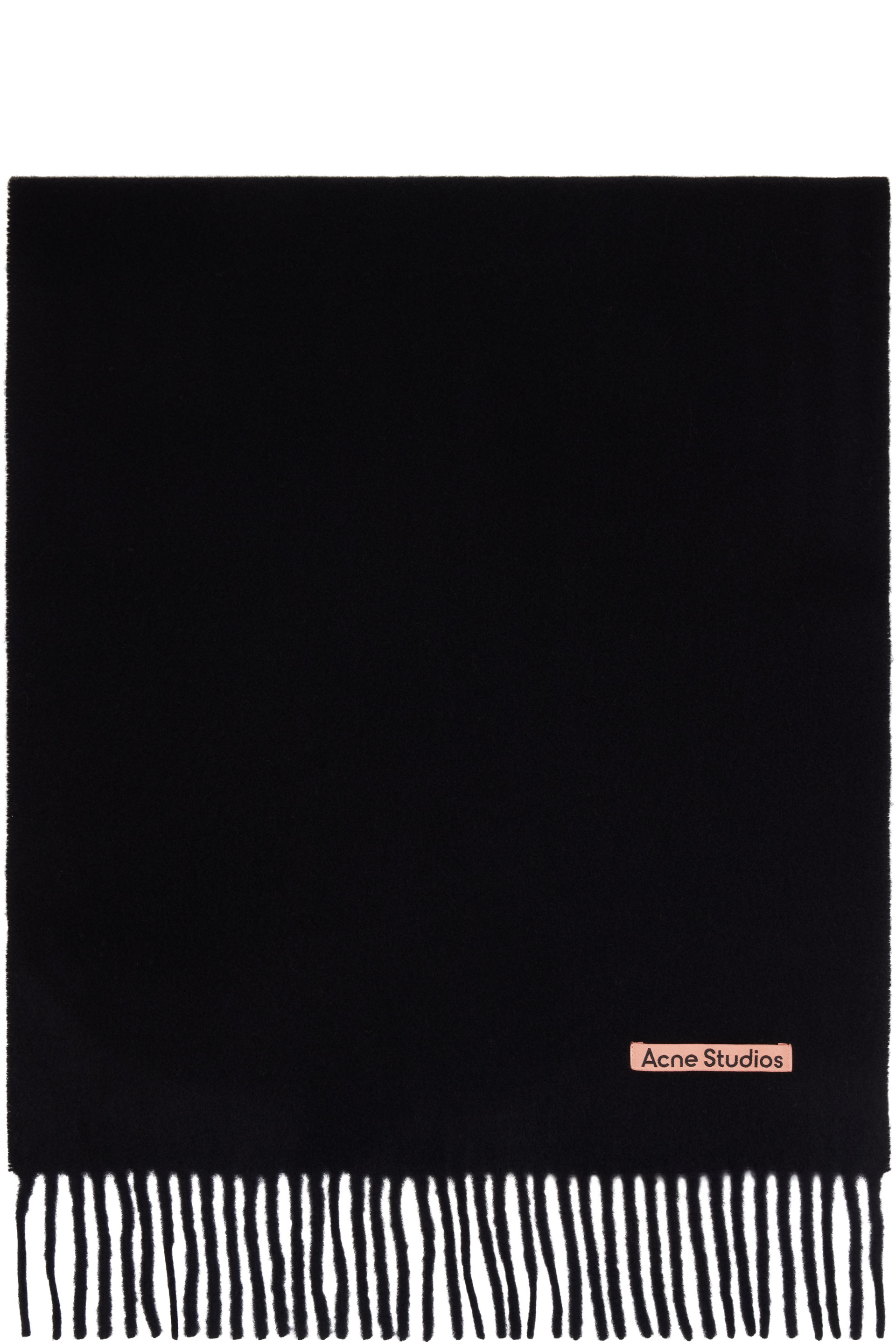 Acne Studios - Black Fringe Wool Scarf