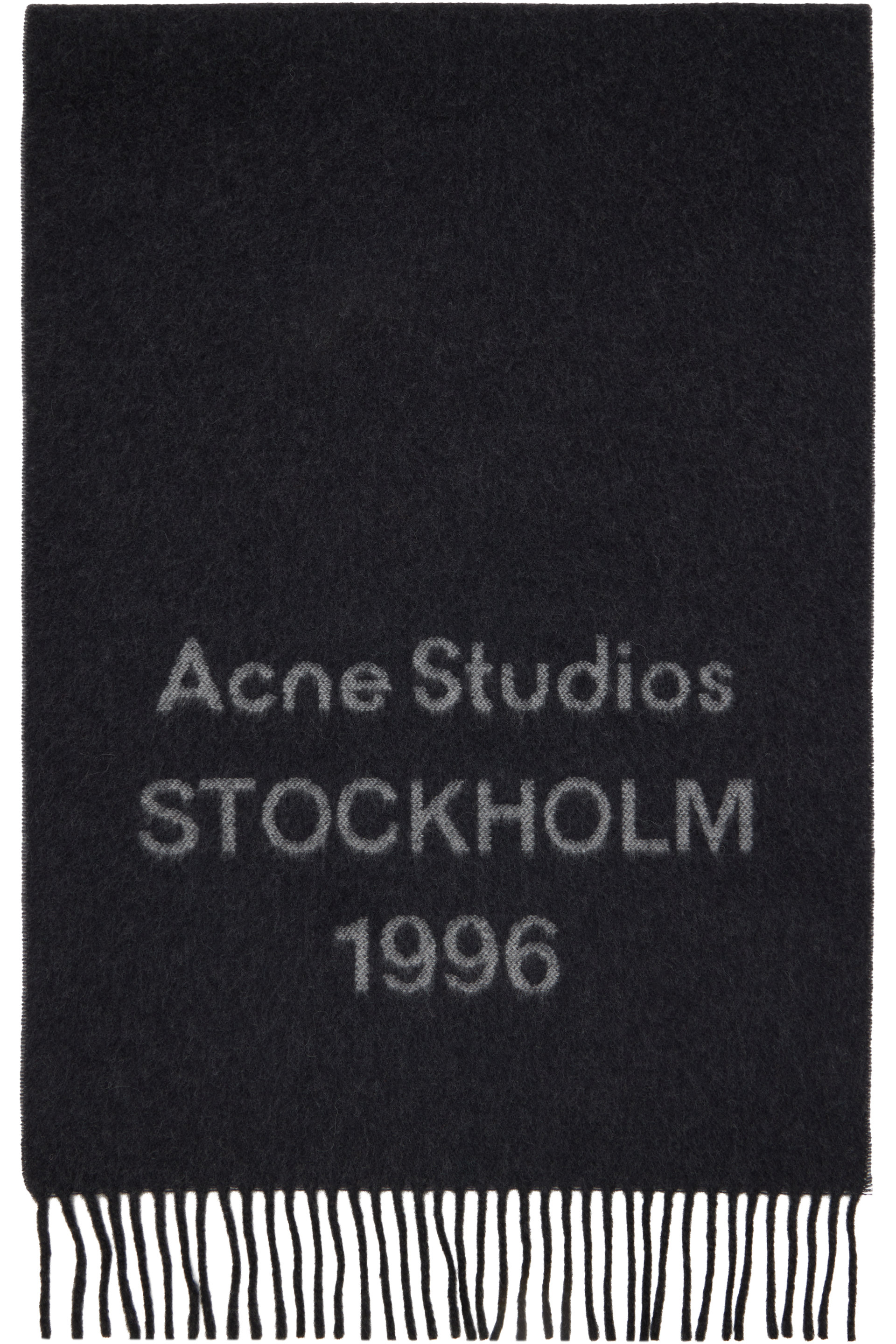 Acne Studios - Black Logo Scarf
