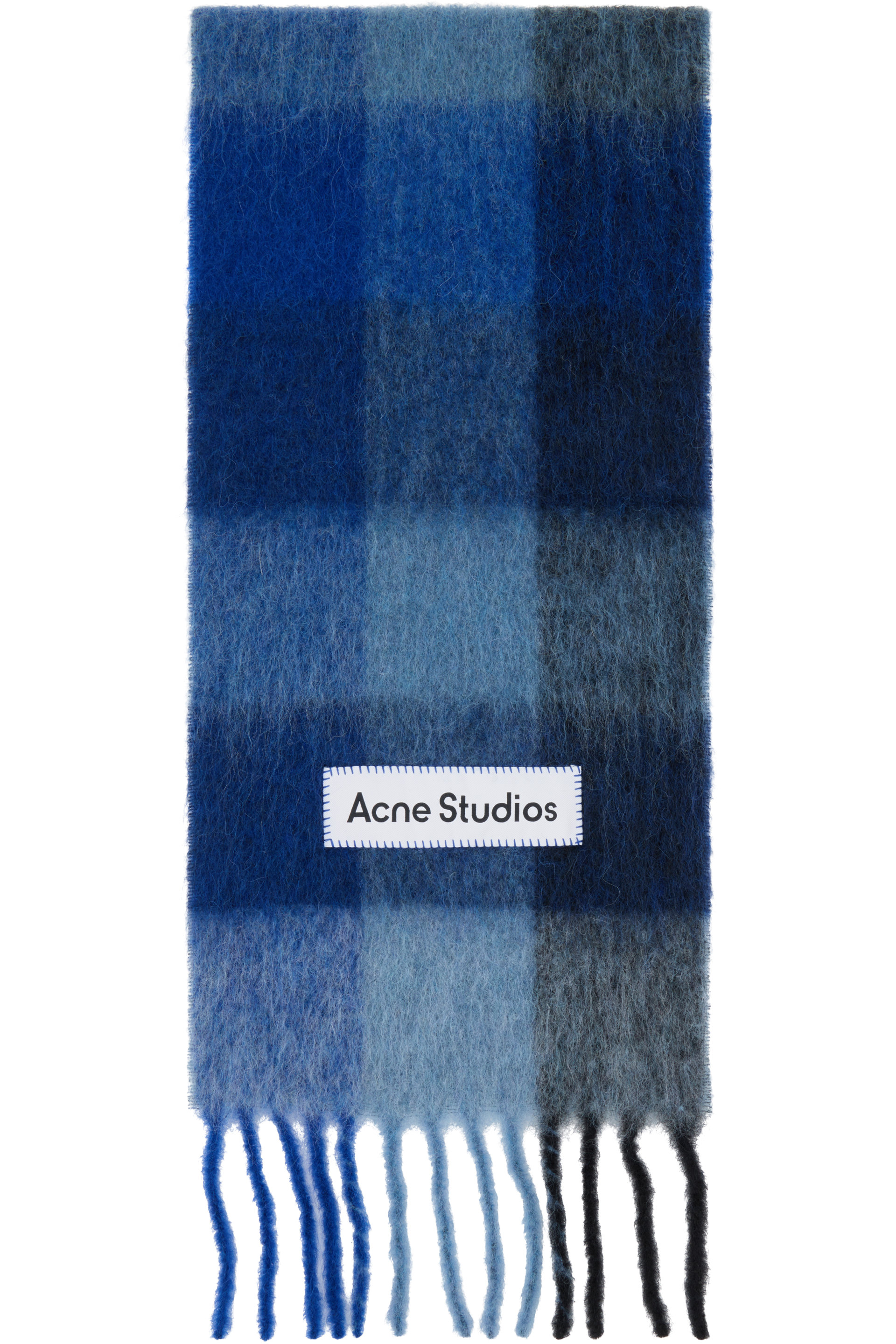Acne Studios - Blue Check Wool Scarf