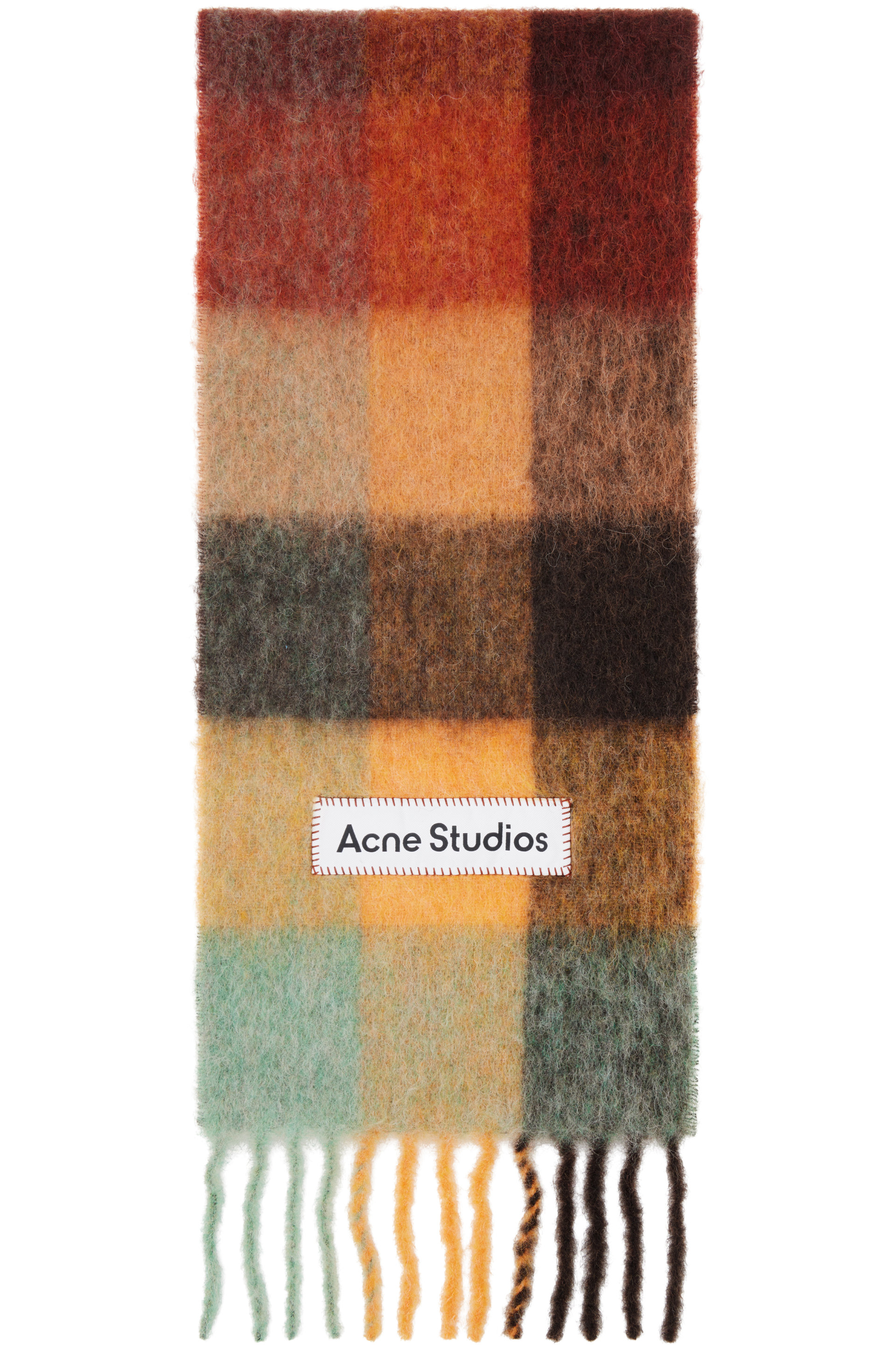 Acne Studios - Multicolor Mohair Checked Scarf