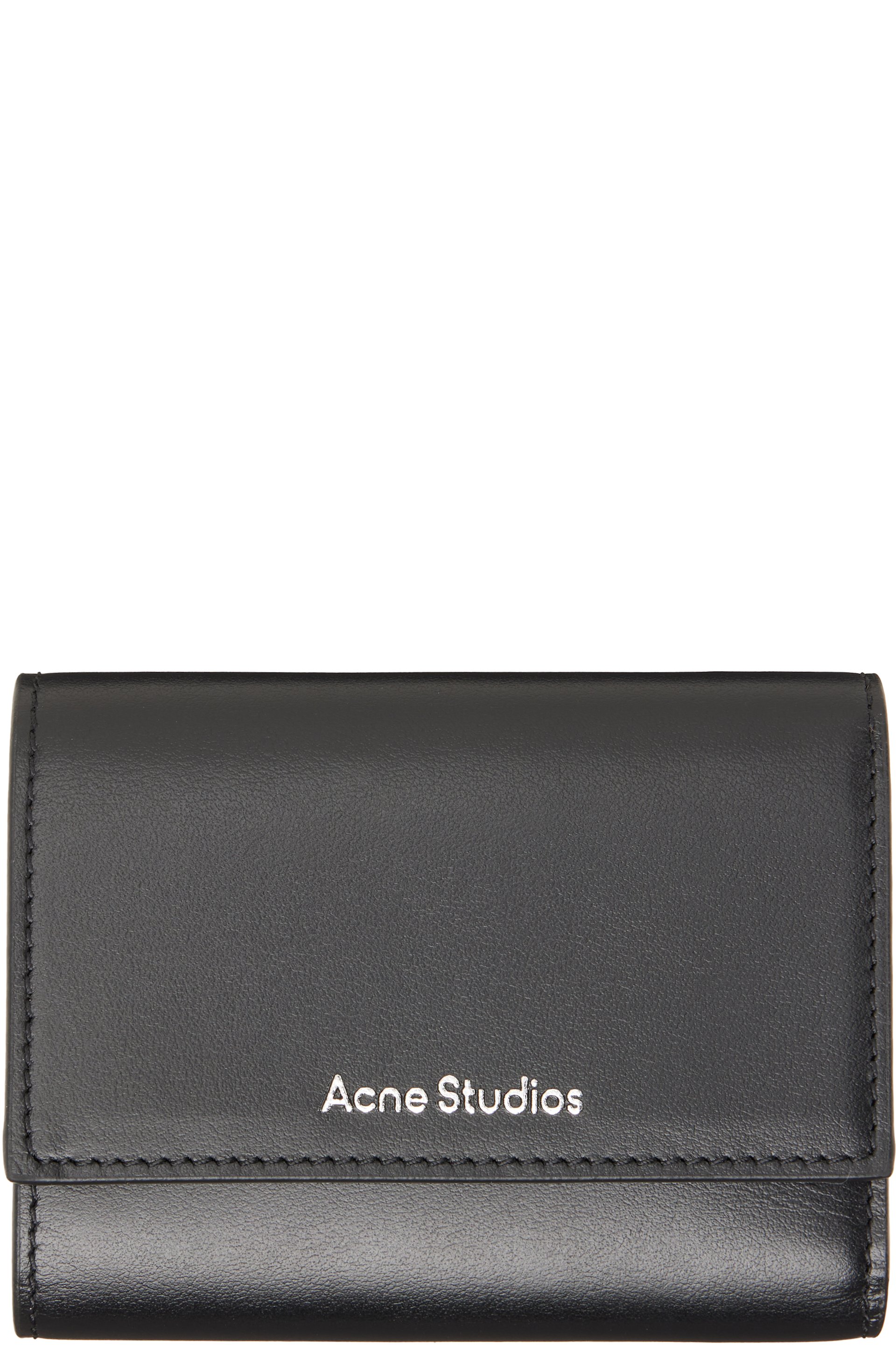 Acne Studios - Black Trifold Leather Wallet