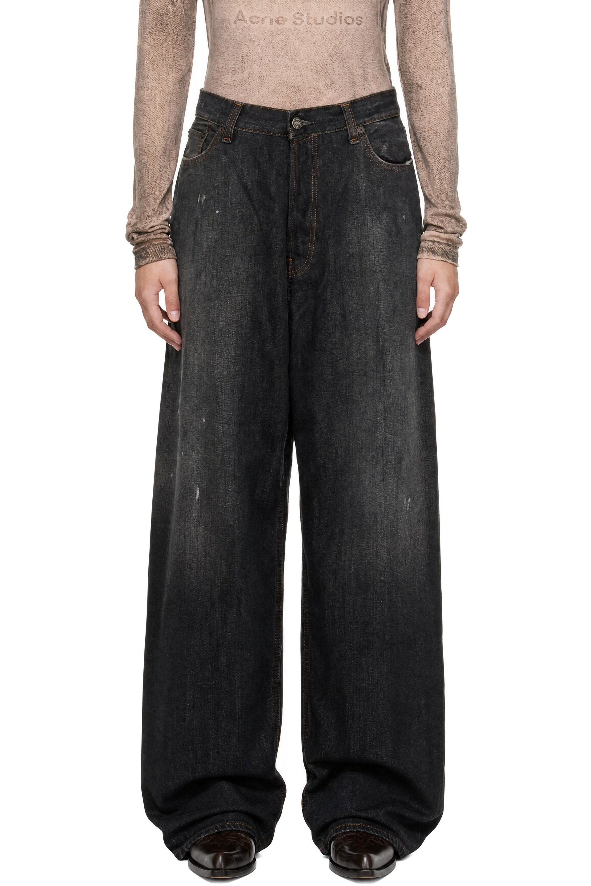 Acne Studios - Black 2023 U Loose Fit Jeans