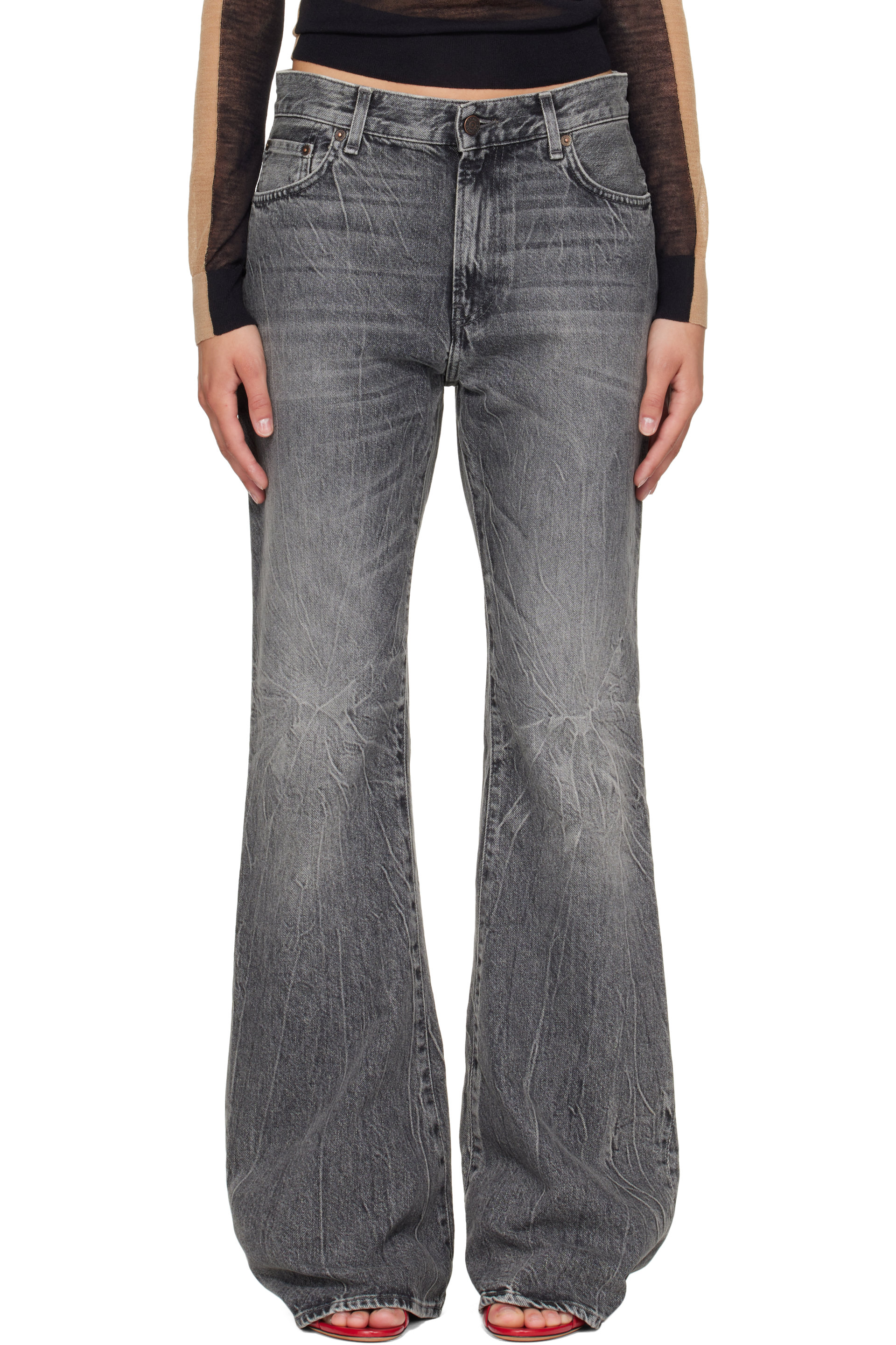 Acne Studios - Gray 2025F Fitted Jeans