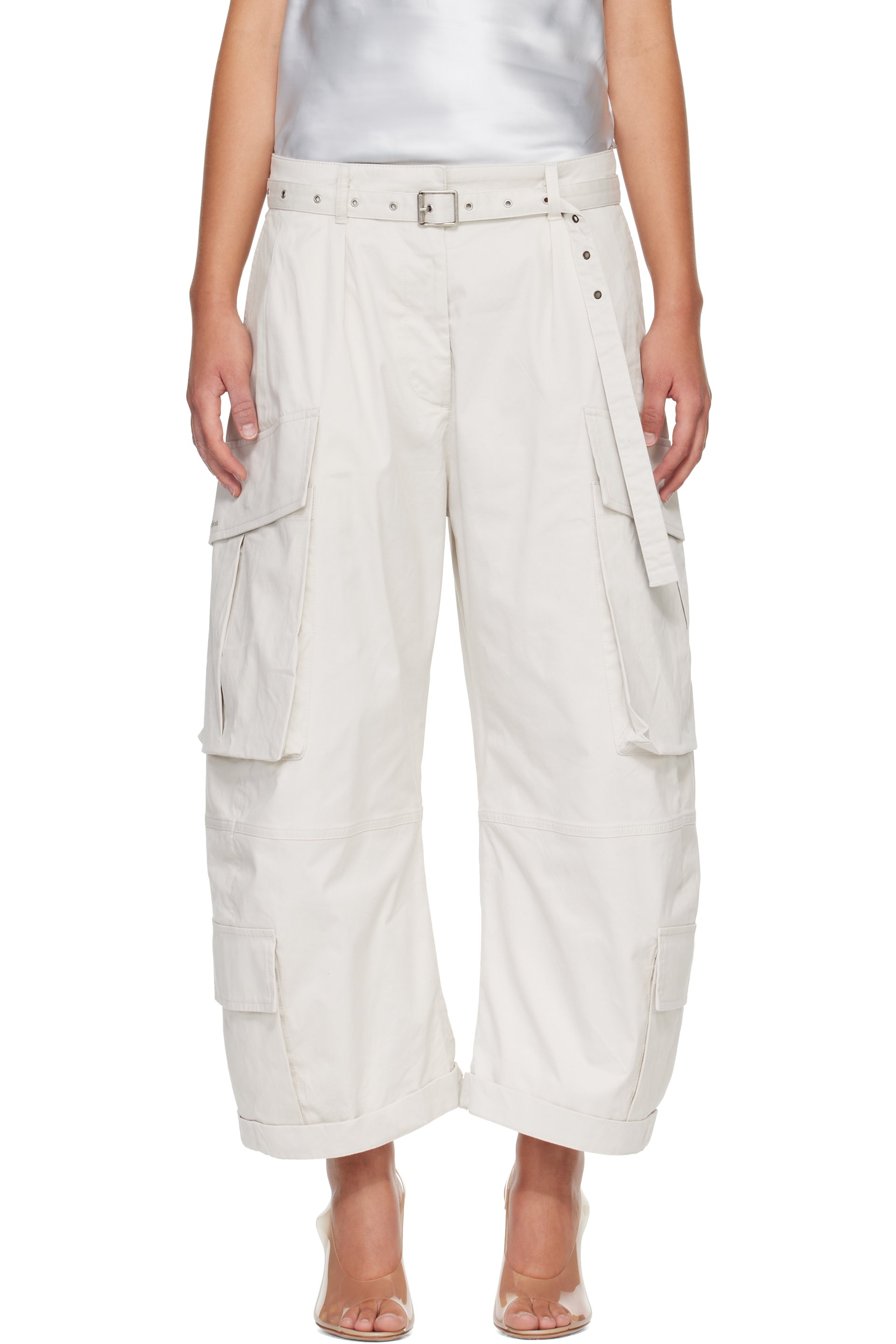 Acne Studios - Beige Belt Cargo Pants