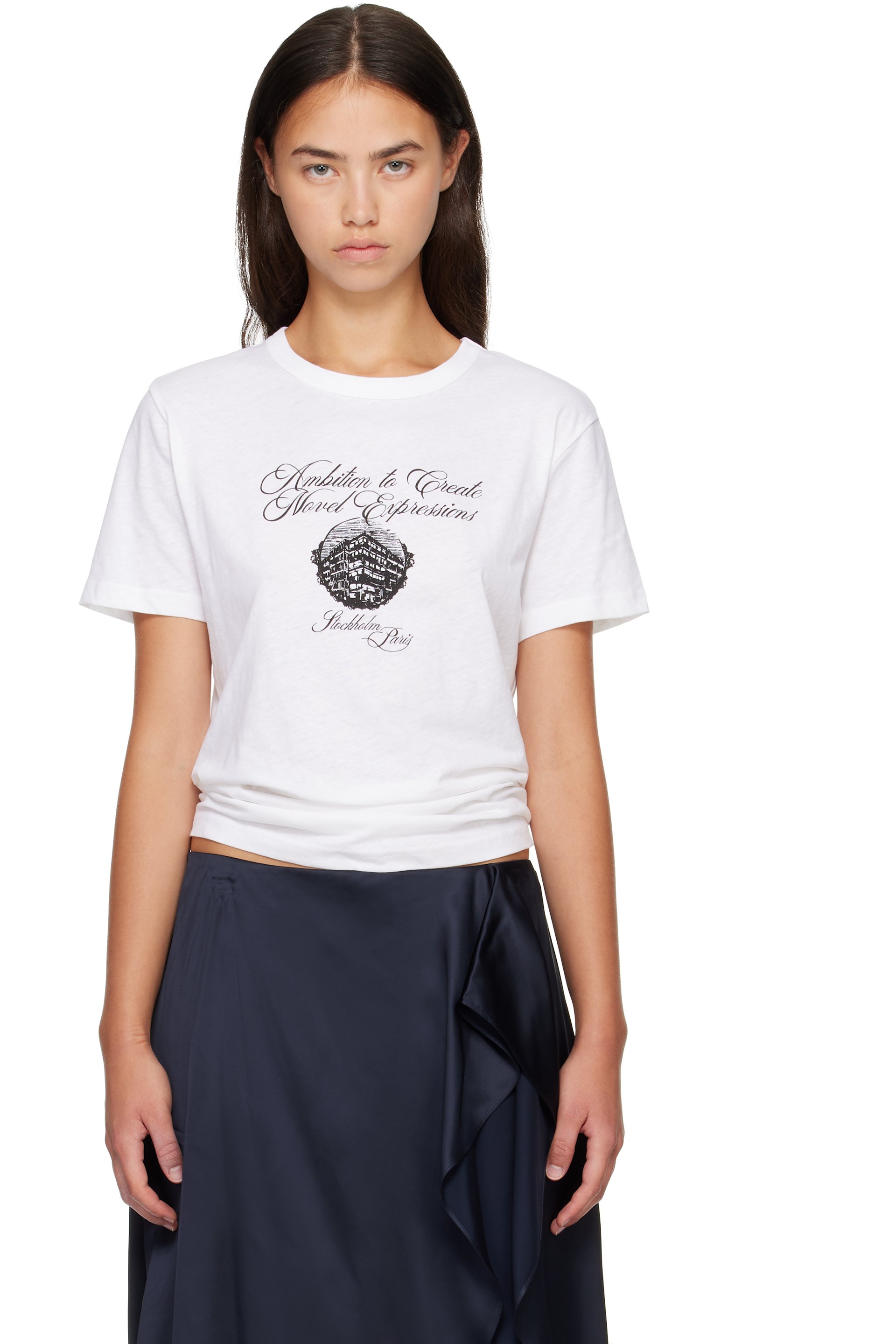 Acne Studios - White Graphic Jersey T-shirt