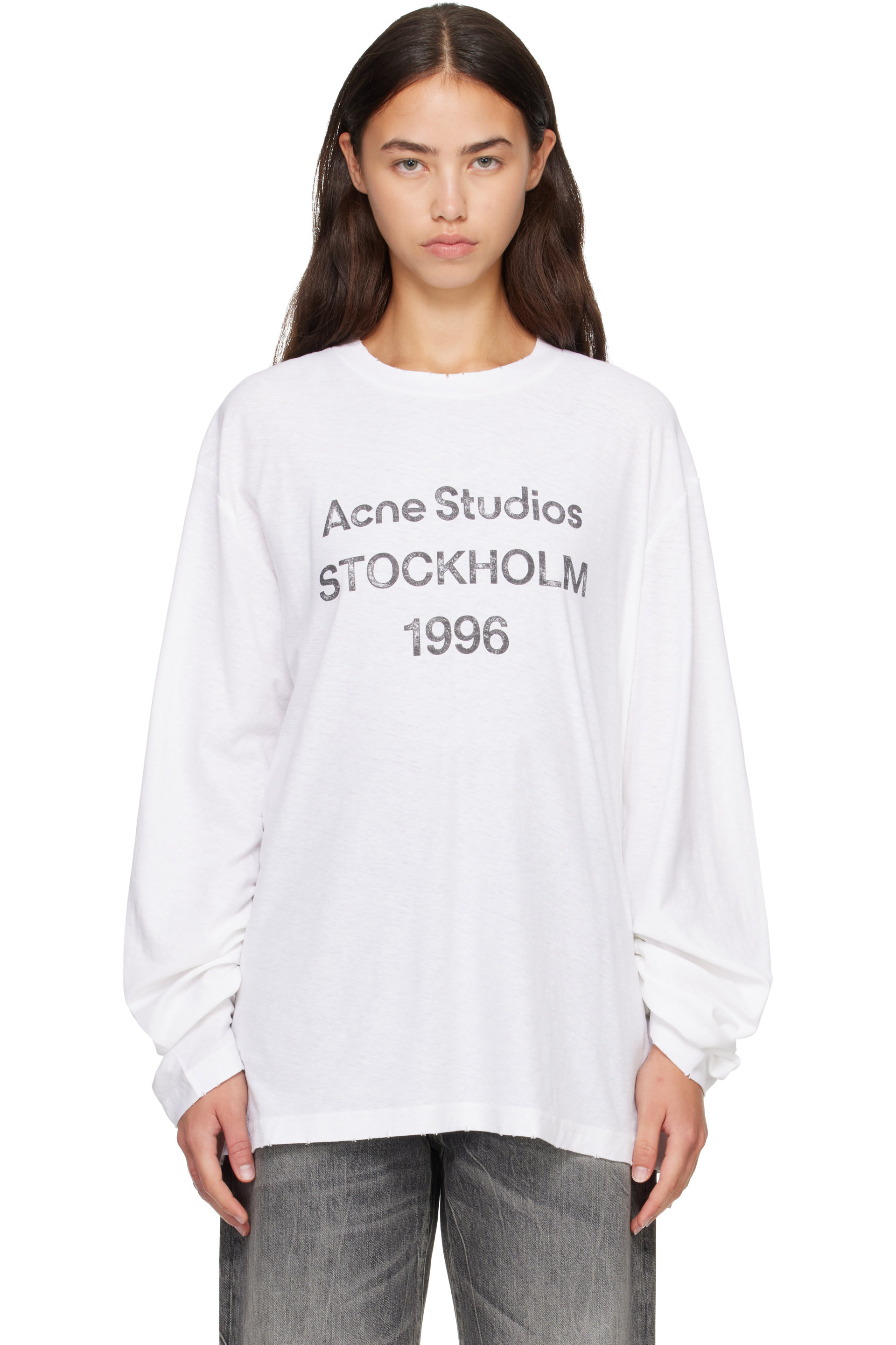 Acne Studios - White '1996' Logo T-shirt