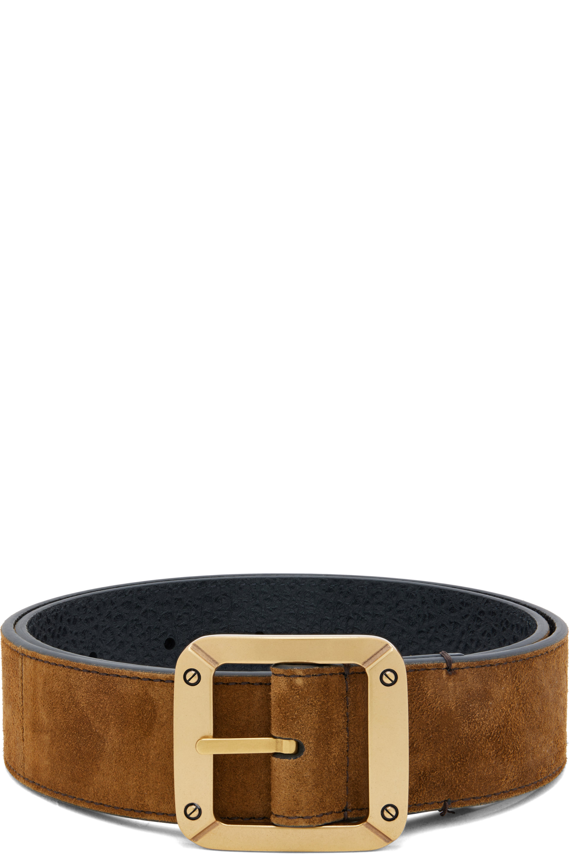 Acne Studios - Brown Reversible Leather Belt