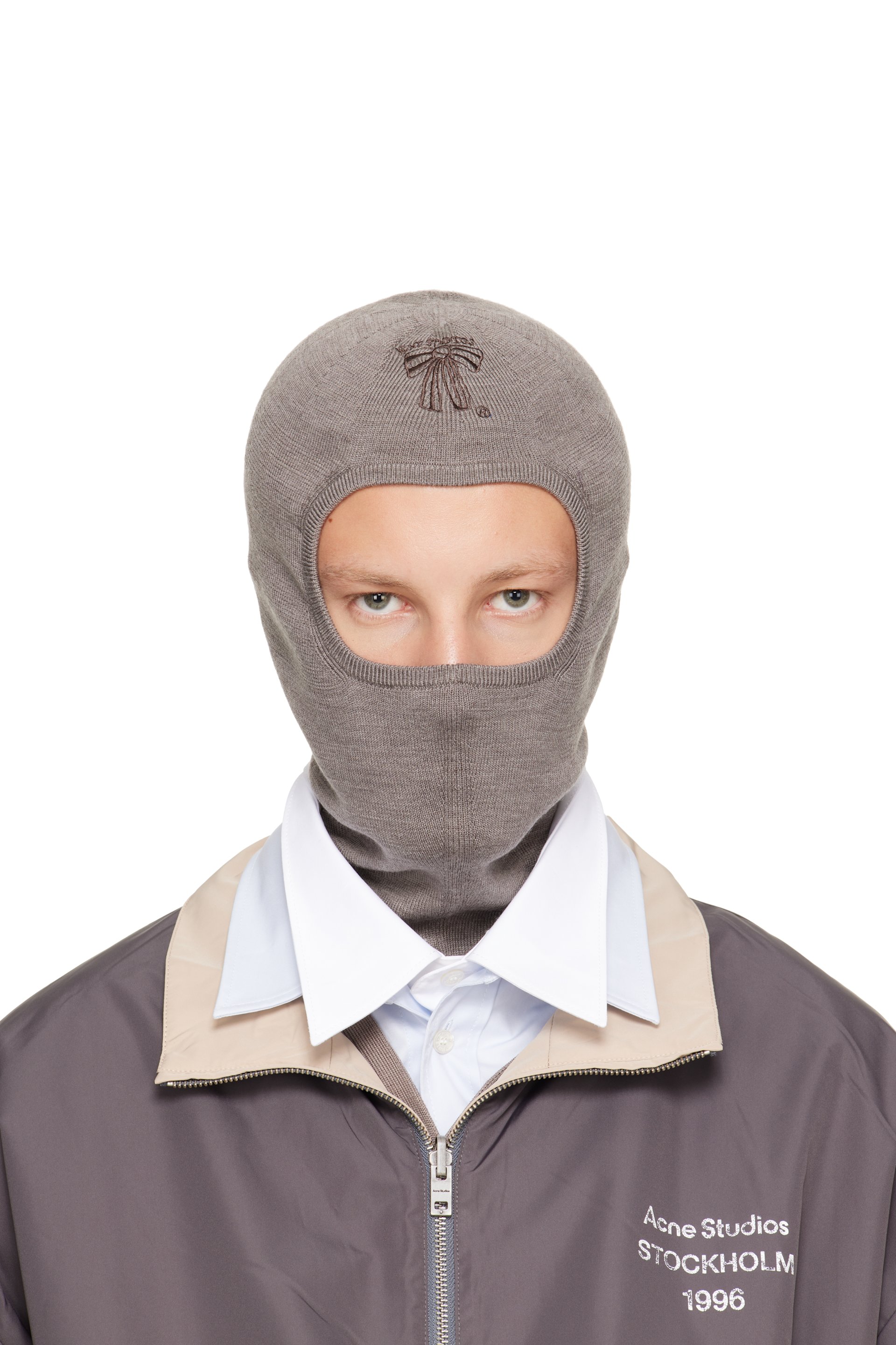 Acne Studios - Taupe Merino Wool Balaclava