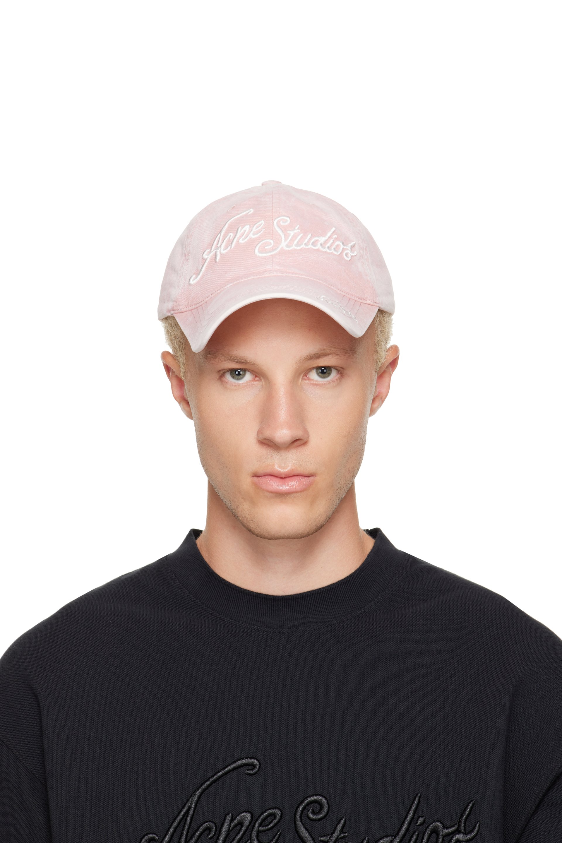 Acne Studios - Pink Embroidered Logo Cap