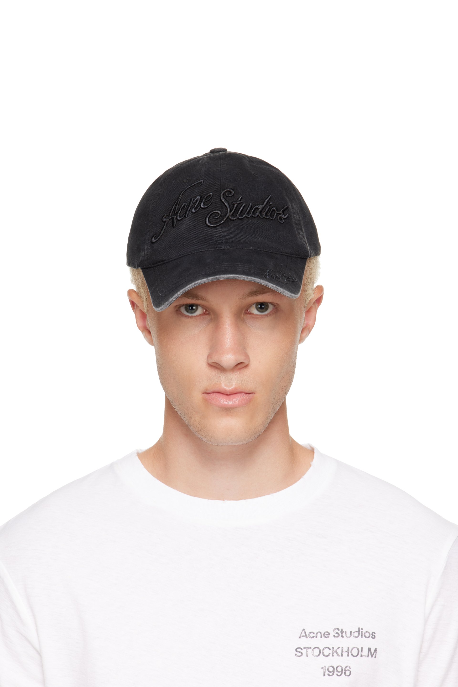 Acne Studios - Black Embroidered Logo Cap