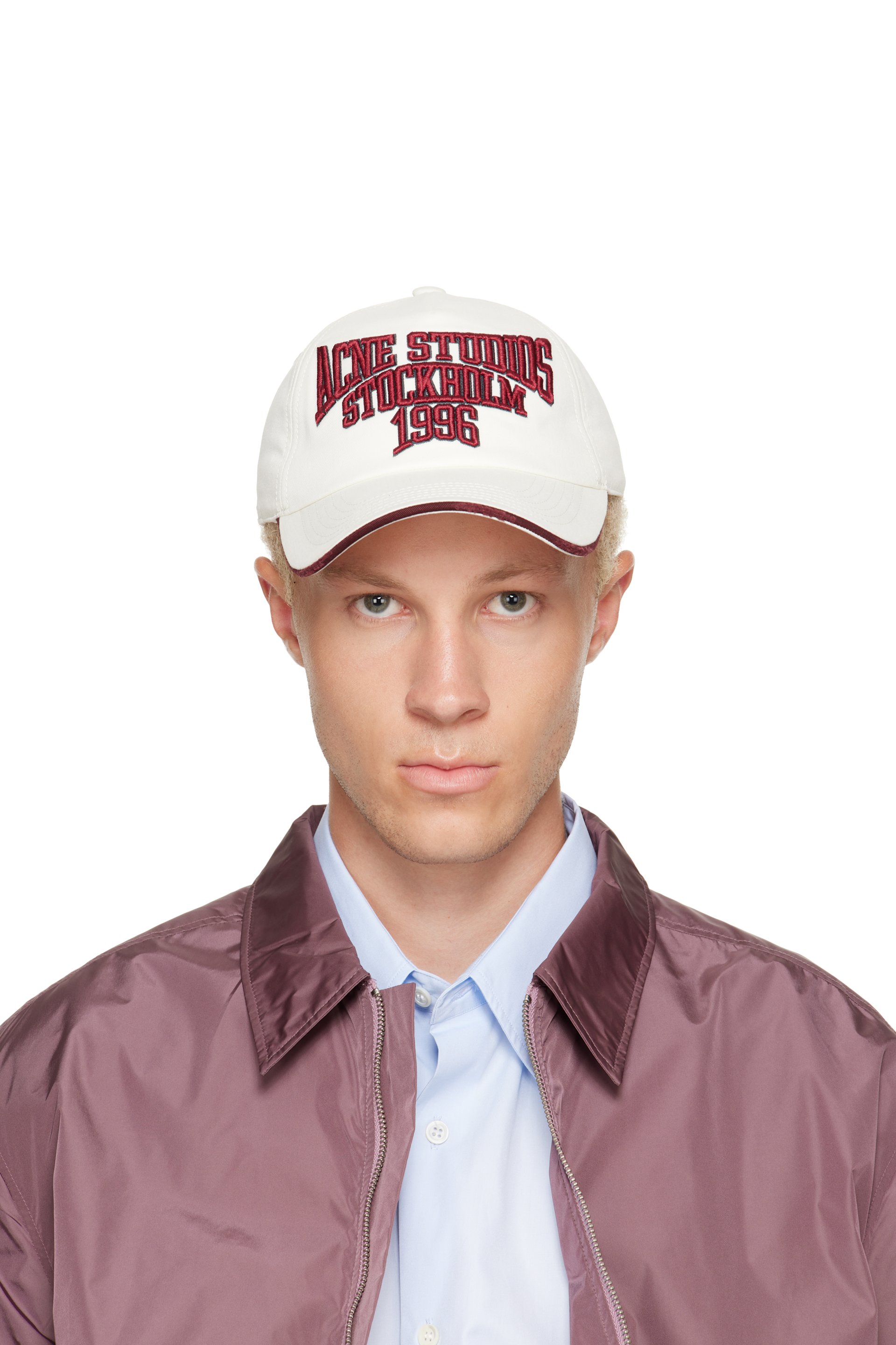 Acne Studios - Off-White Embroidered Logo Cap
