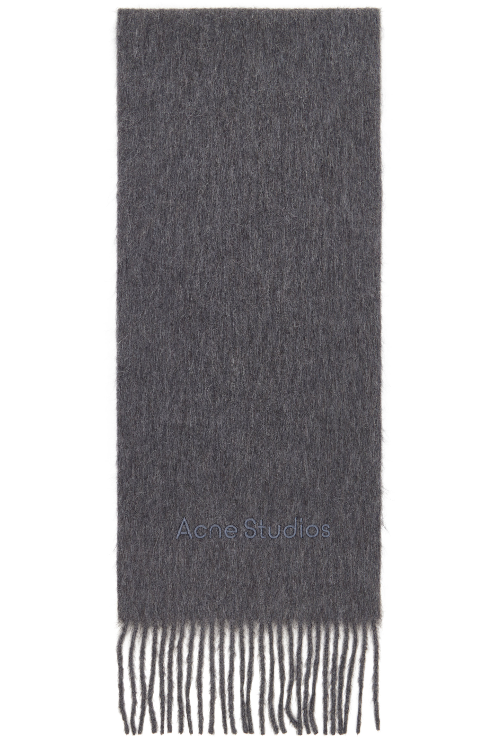Acne Studios - Gray Wool Logo Scarf