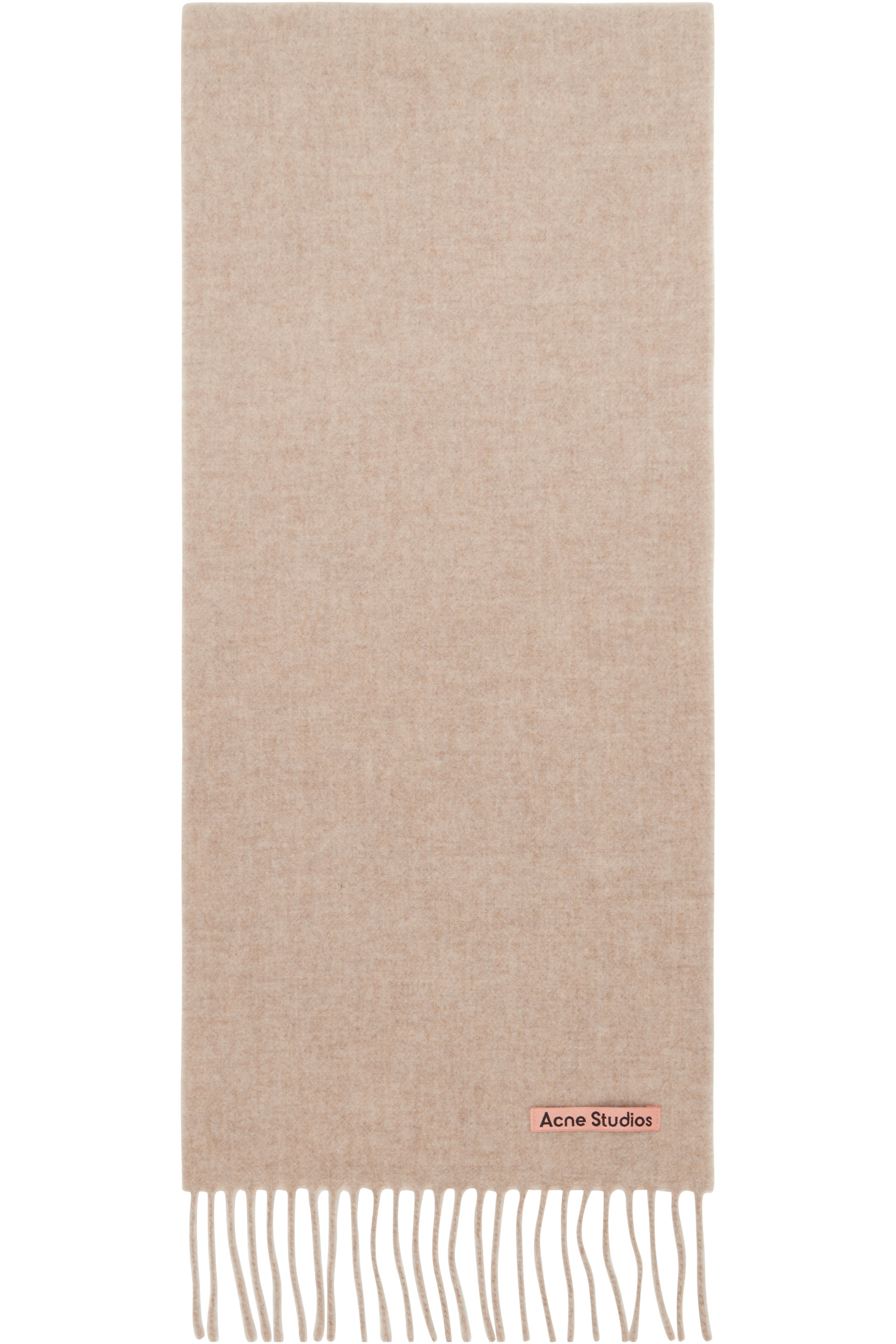Acne Studios - Beige Fringed Wool Scarf