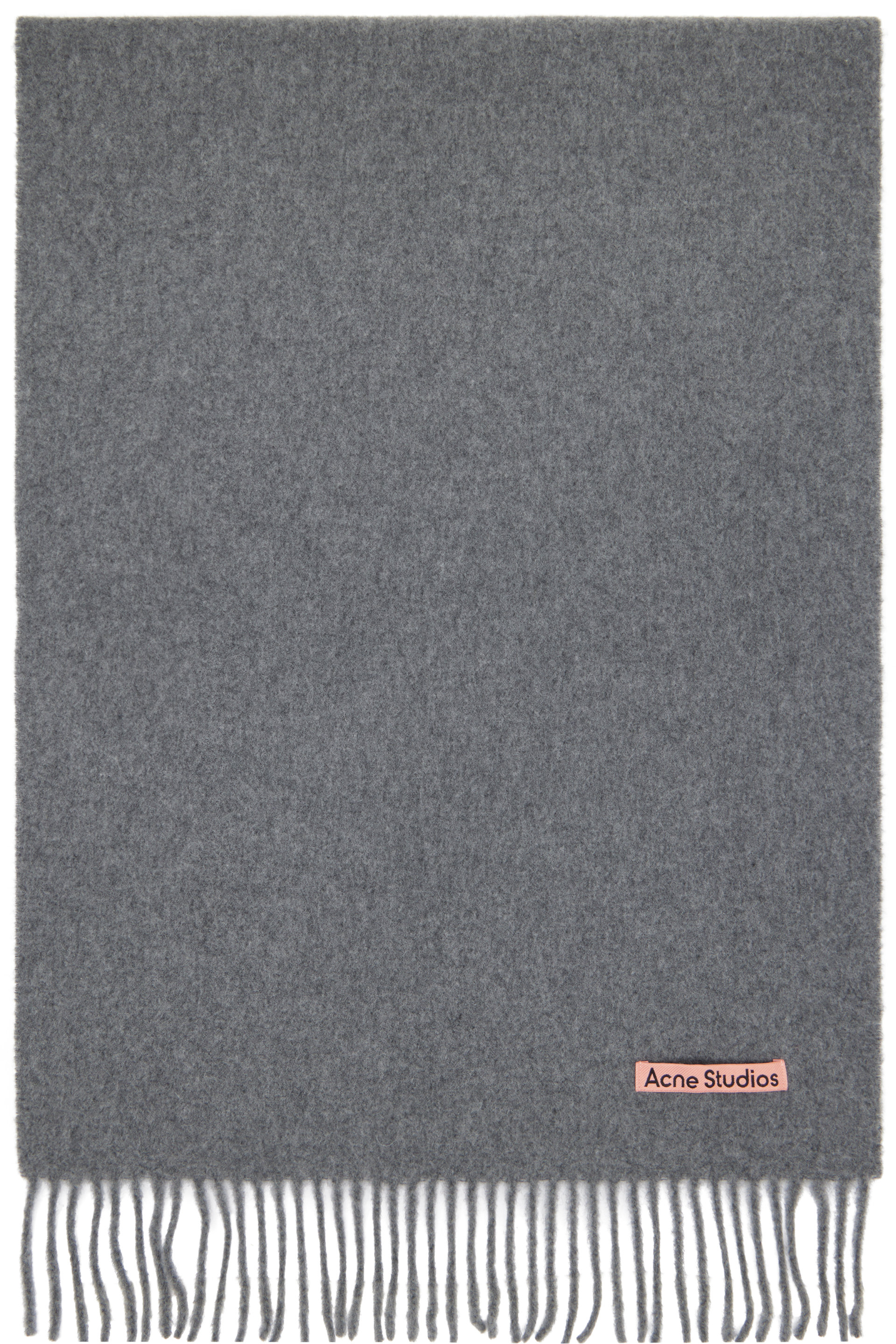 Acne Studios - Gray Fringed Wool Scarf