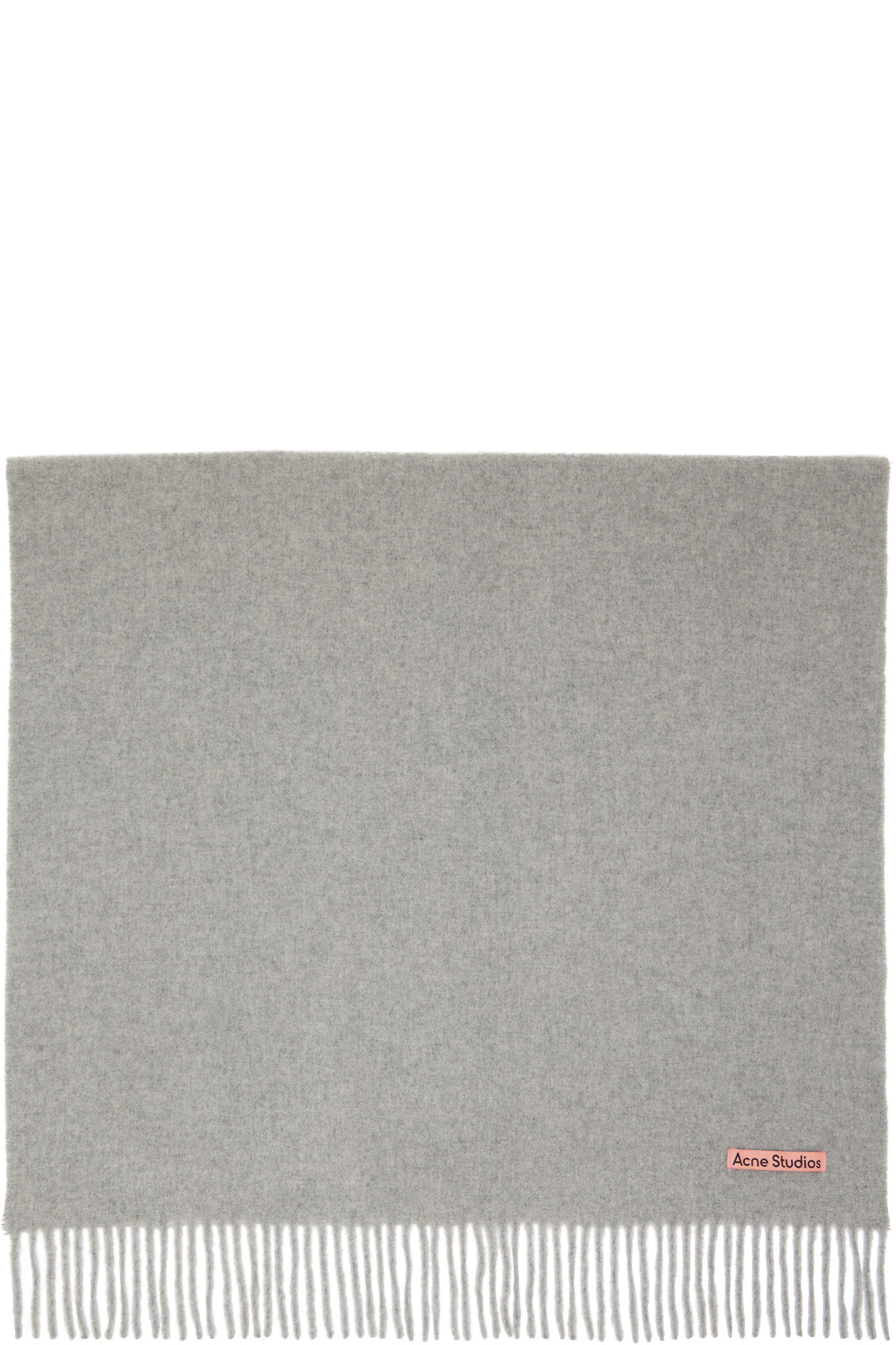 Acne Studios - Gray Fringed Wool Scarf