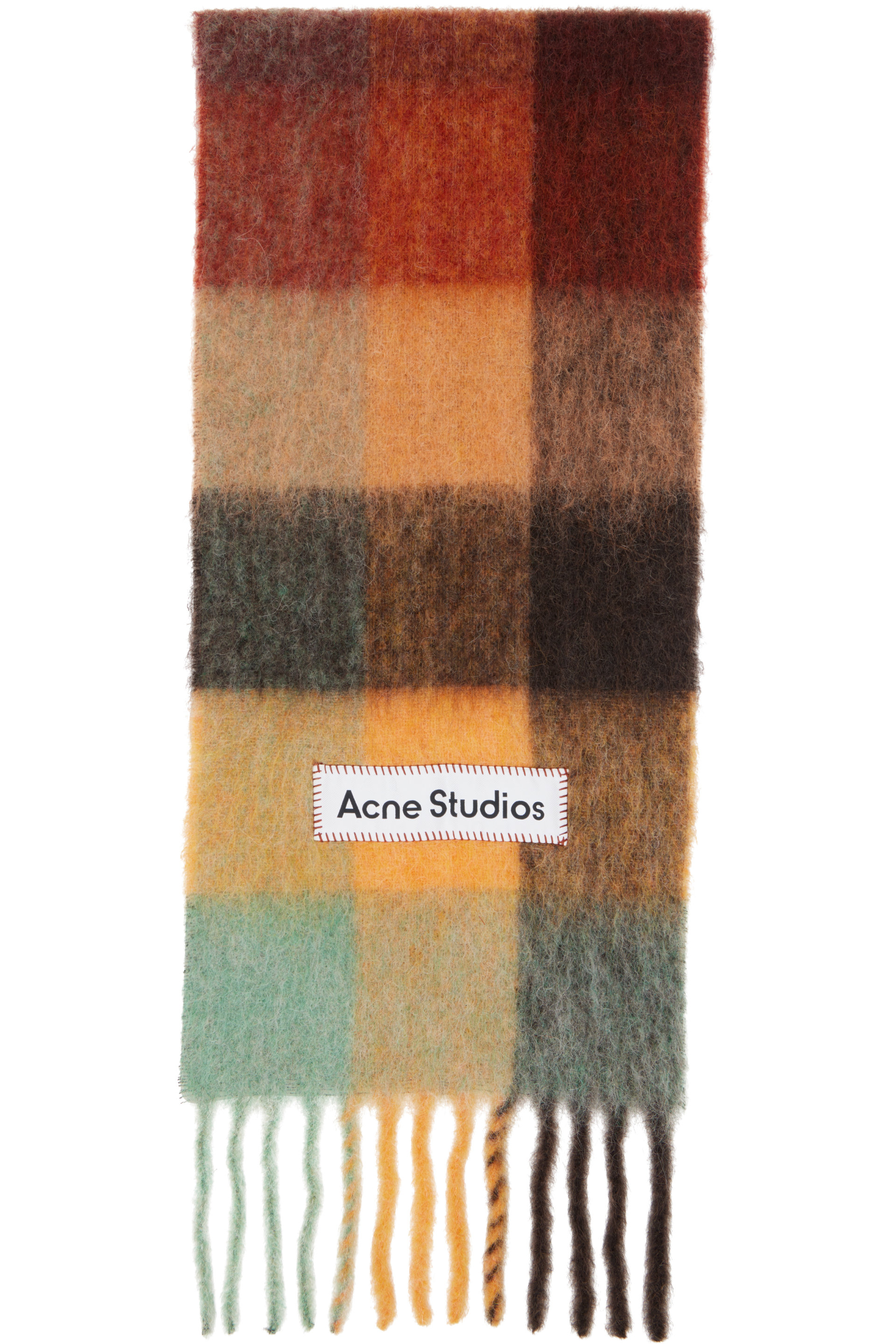 Acne Studios - Multicolor Mohair Checked Scarf