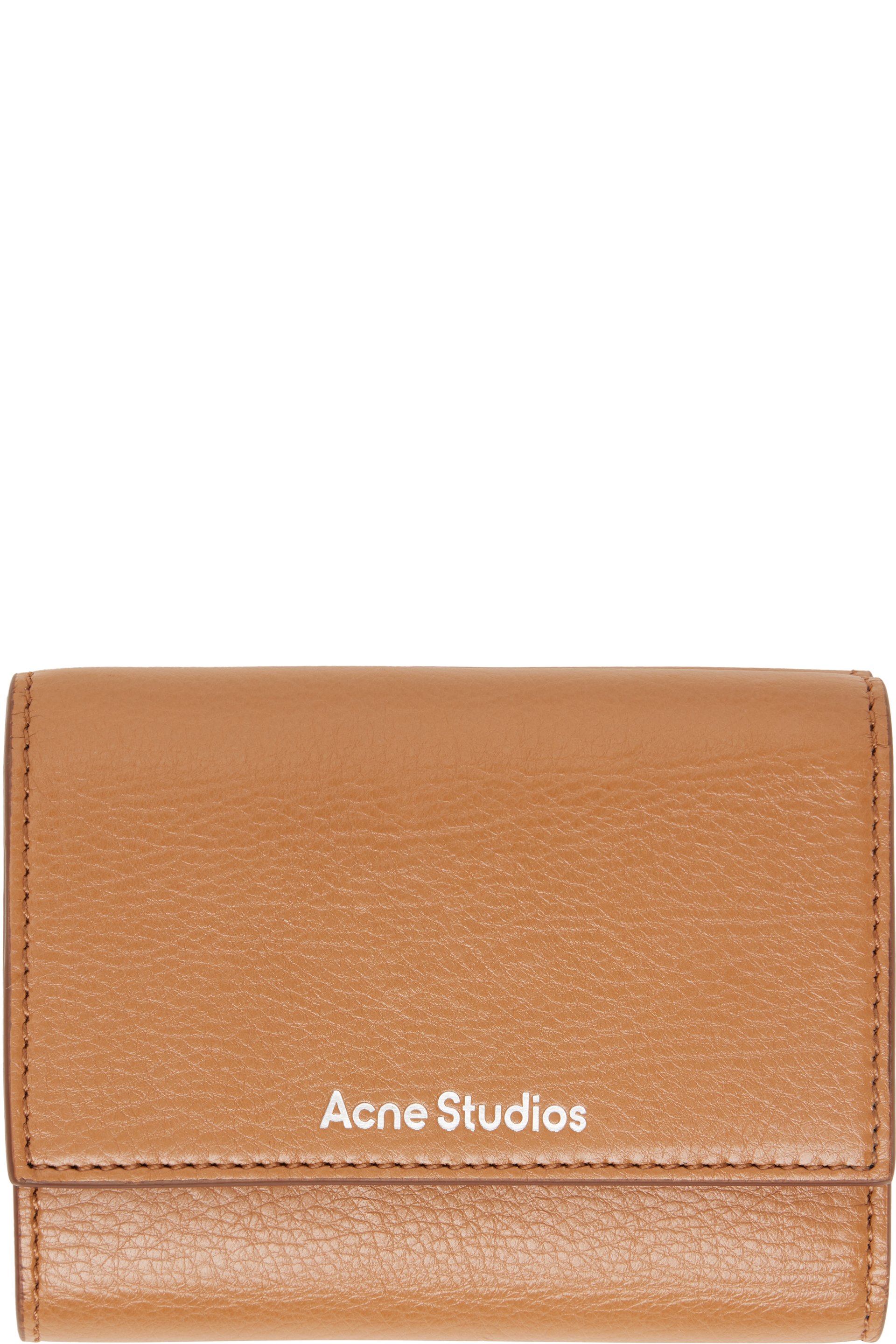 Acne Studios - Brown Leather Trifold Wallet