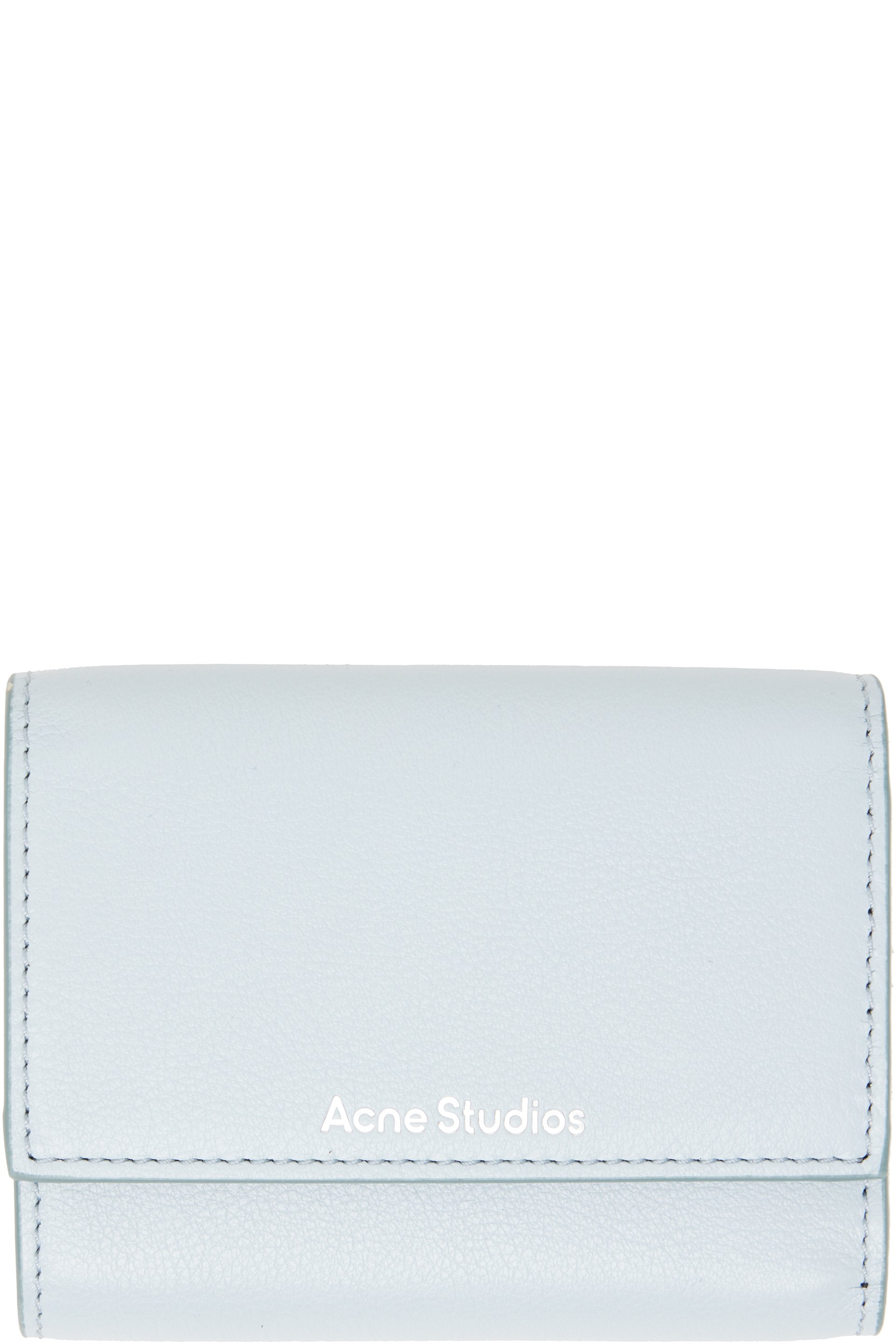 Acne Studios - Blue Leather Trifold Wallet