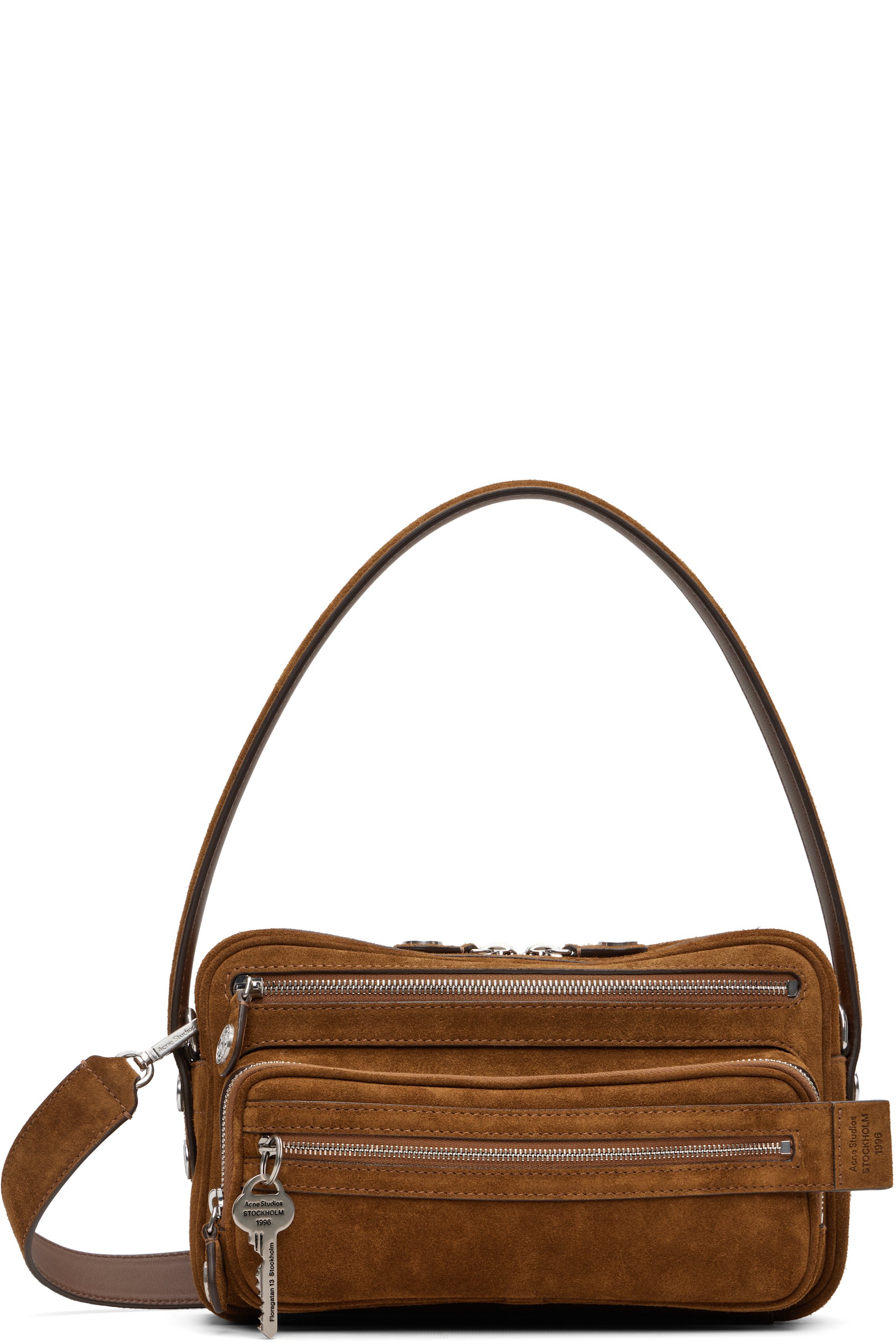 Acne Studios - Brown Camero Party Suede Bag