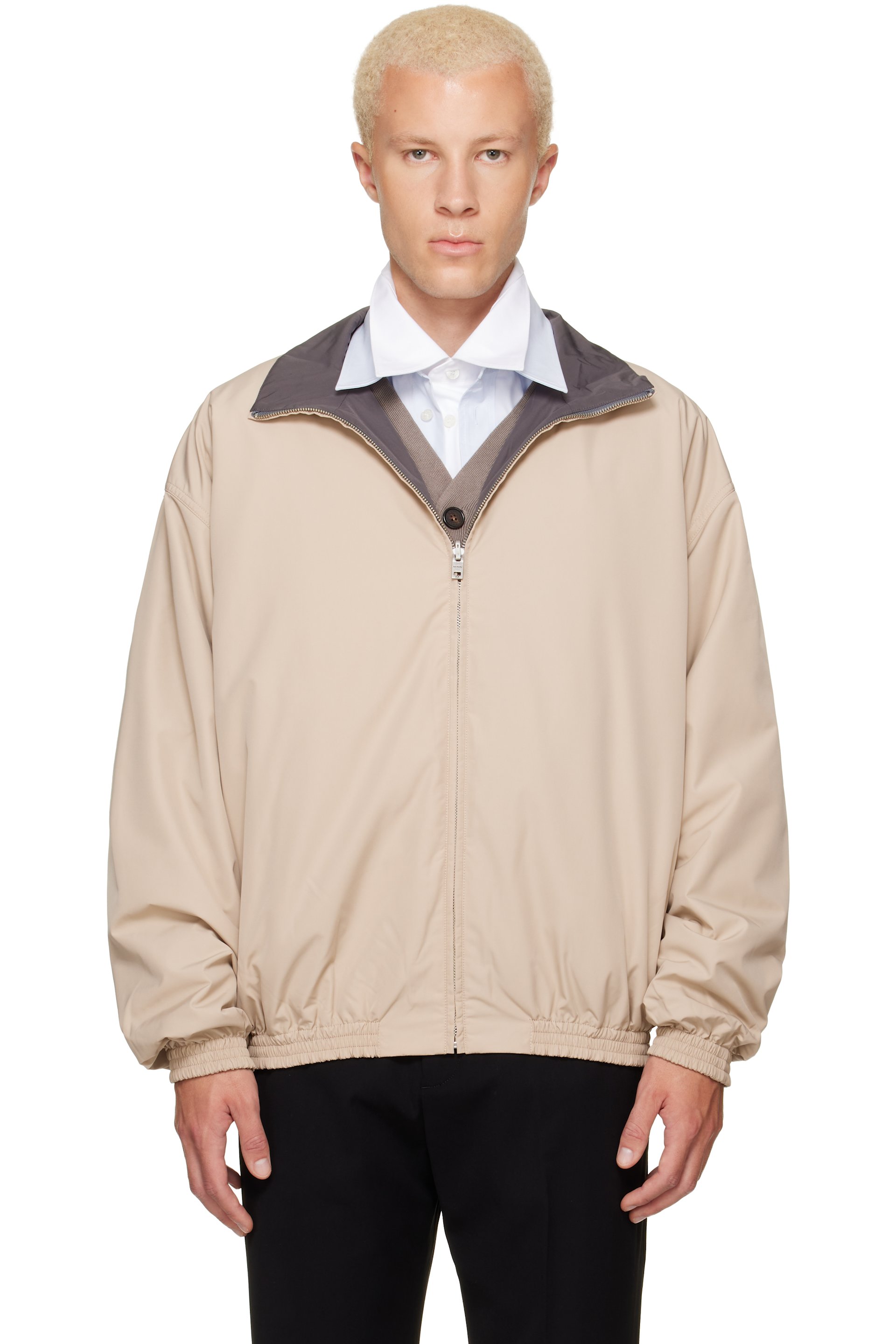 Acne Studios - Beige Reversible Logo Jacket