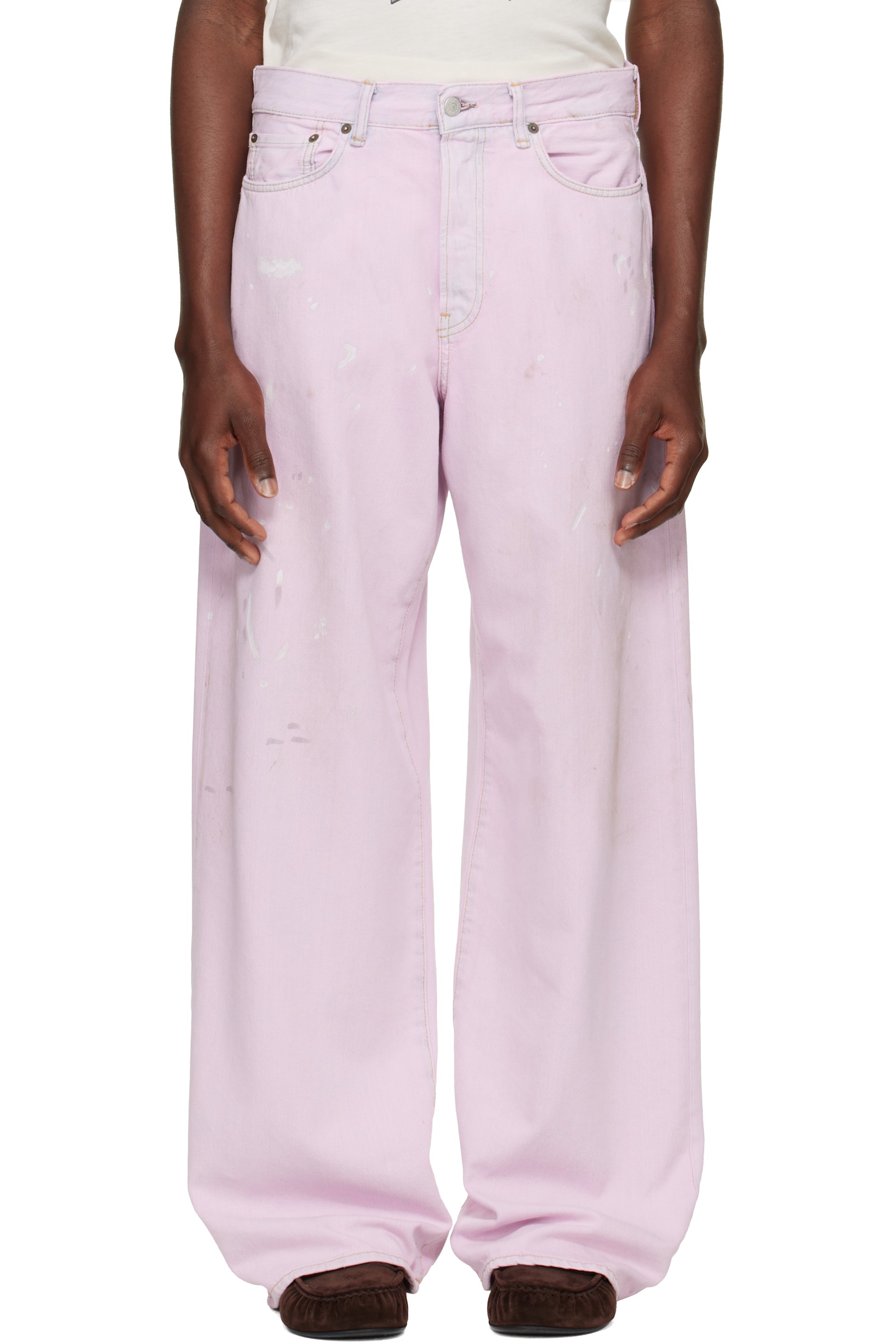 Acne Studios - Pink Loose Fit 1981 Jeans