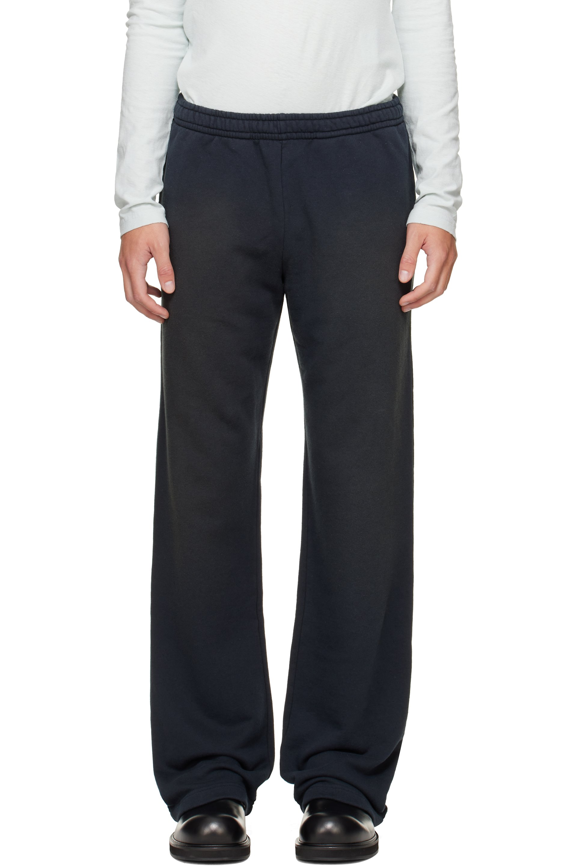 Acne Studios - Gray Fleece Stamp Logo Trousers