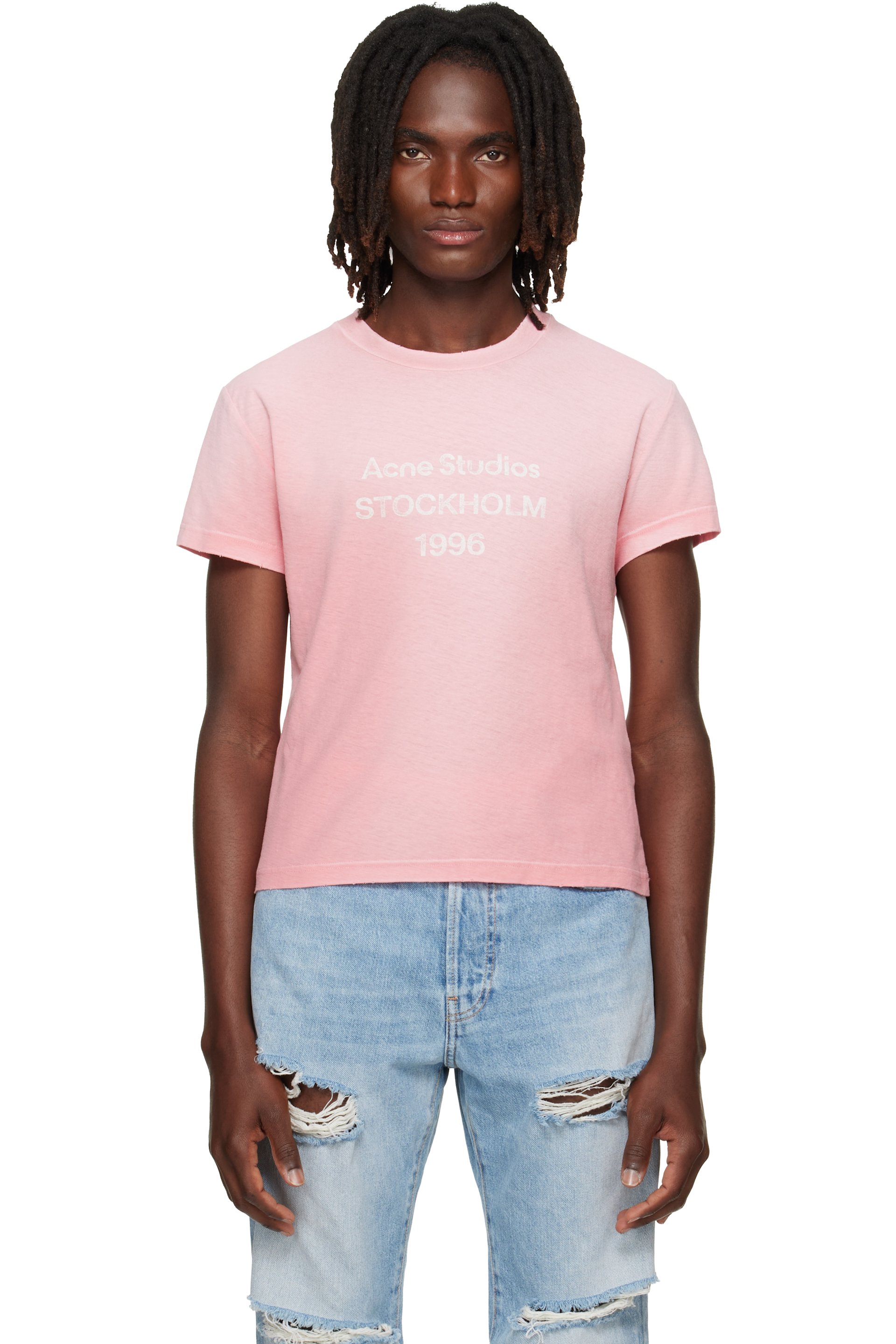 Acne Studios - ピンク フェード Tシャツ