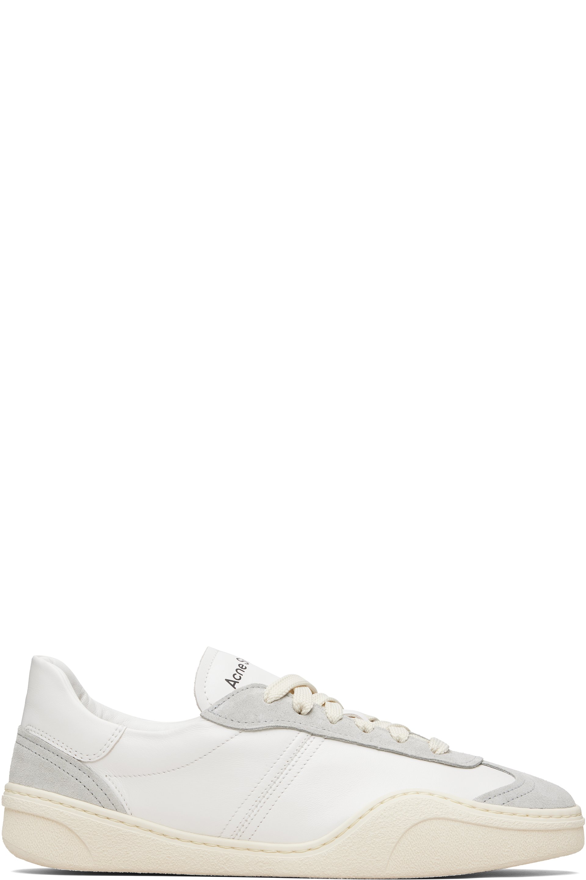 Acne Studios - Gray & White Leather Sneakers