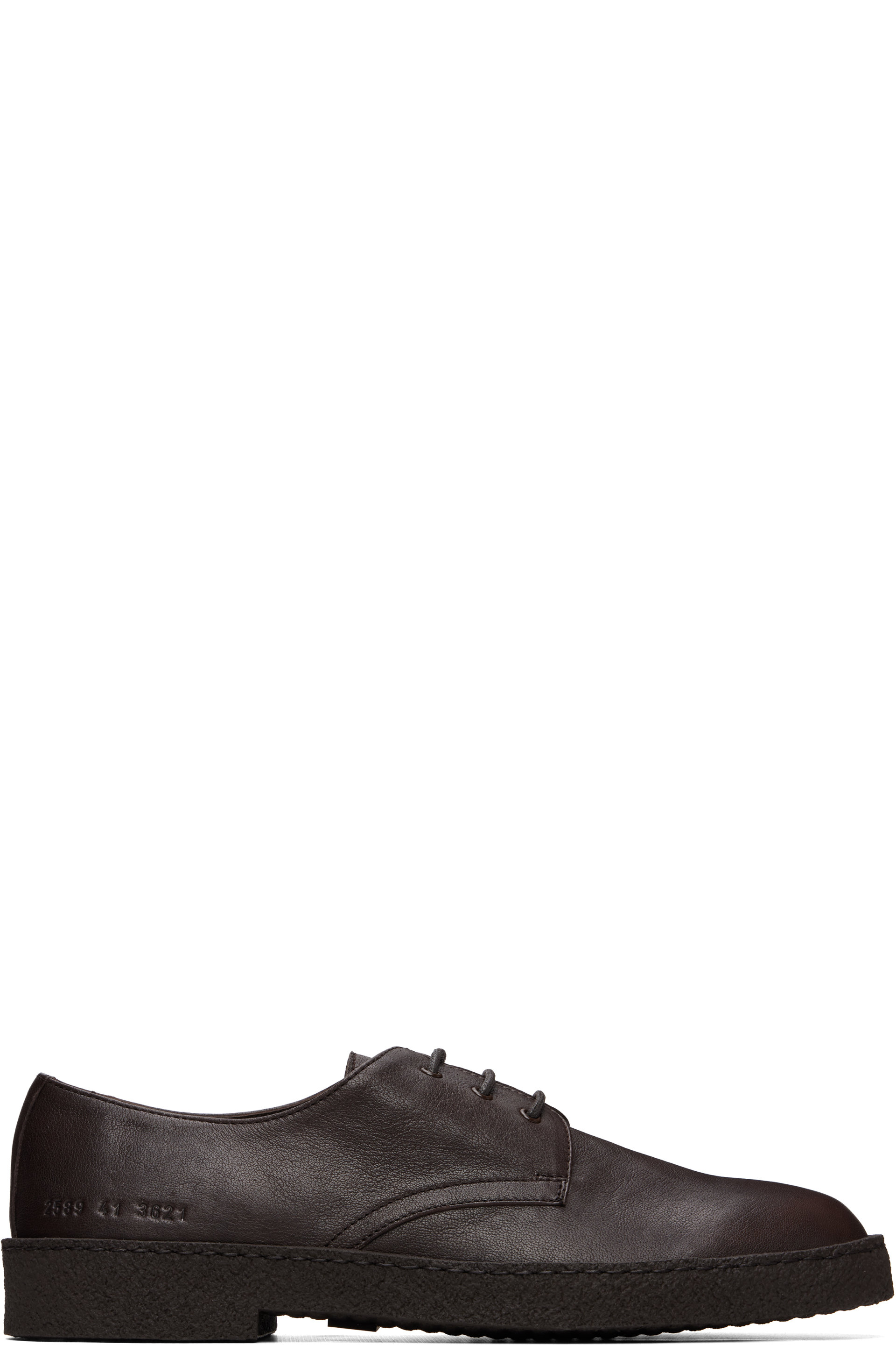 Common Projects - 棕色 Leather Rubber Sole 德比鞋