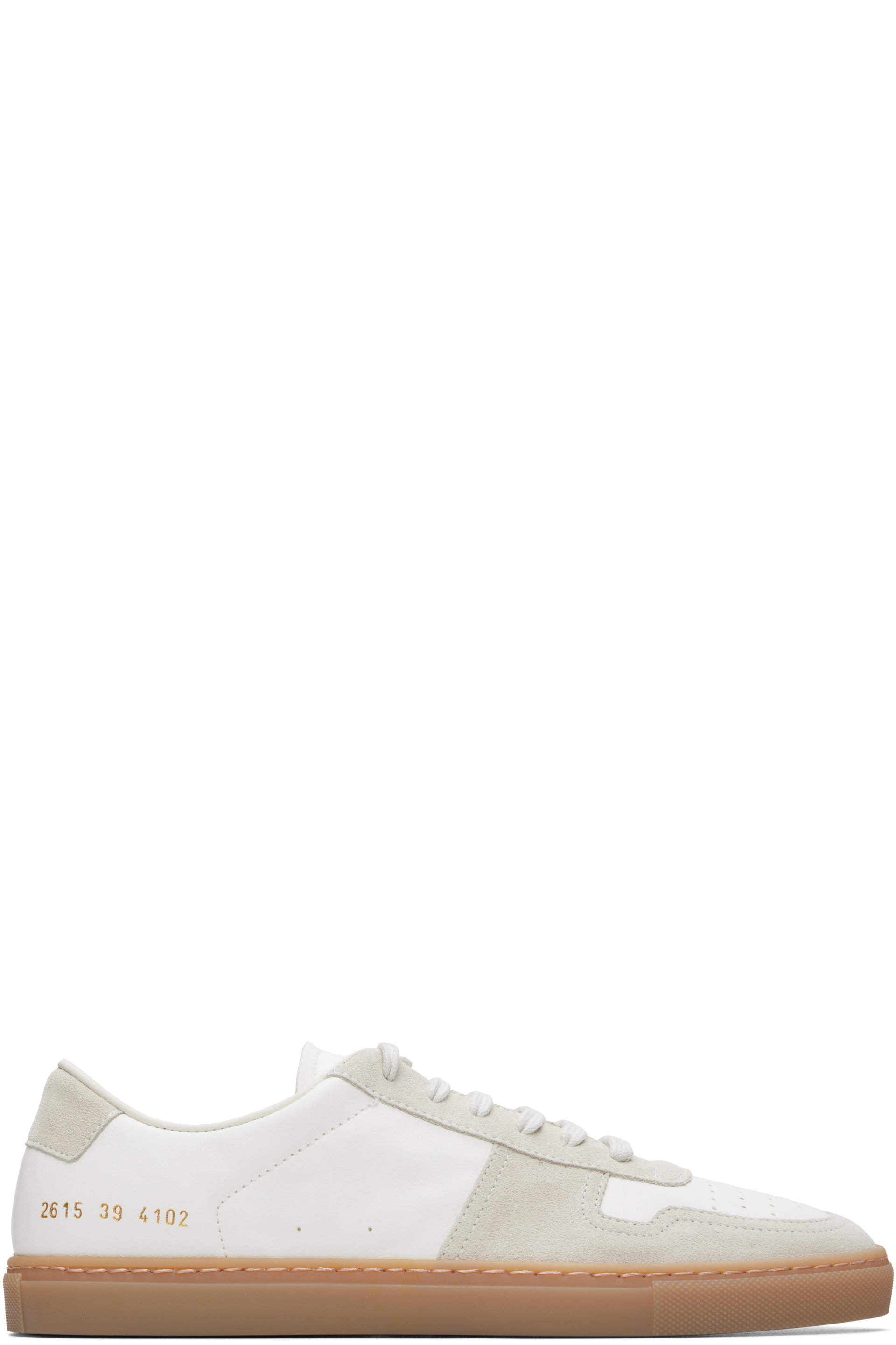 Common Projects - White & Gray BBALL Duo Sneakers