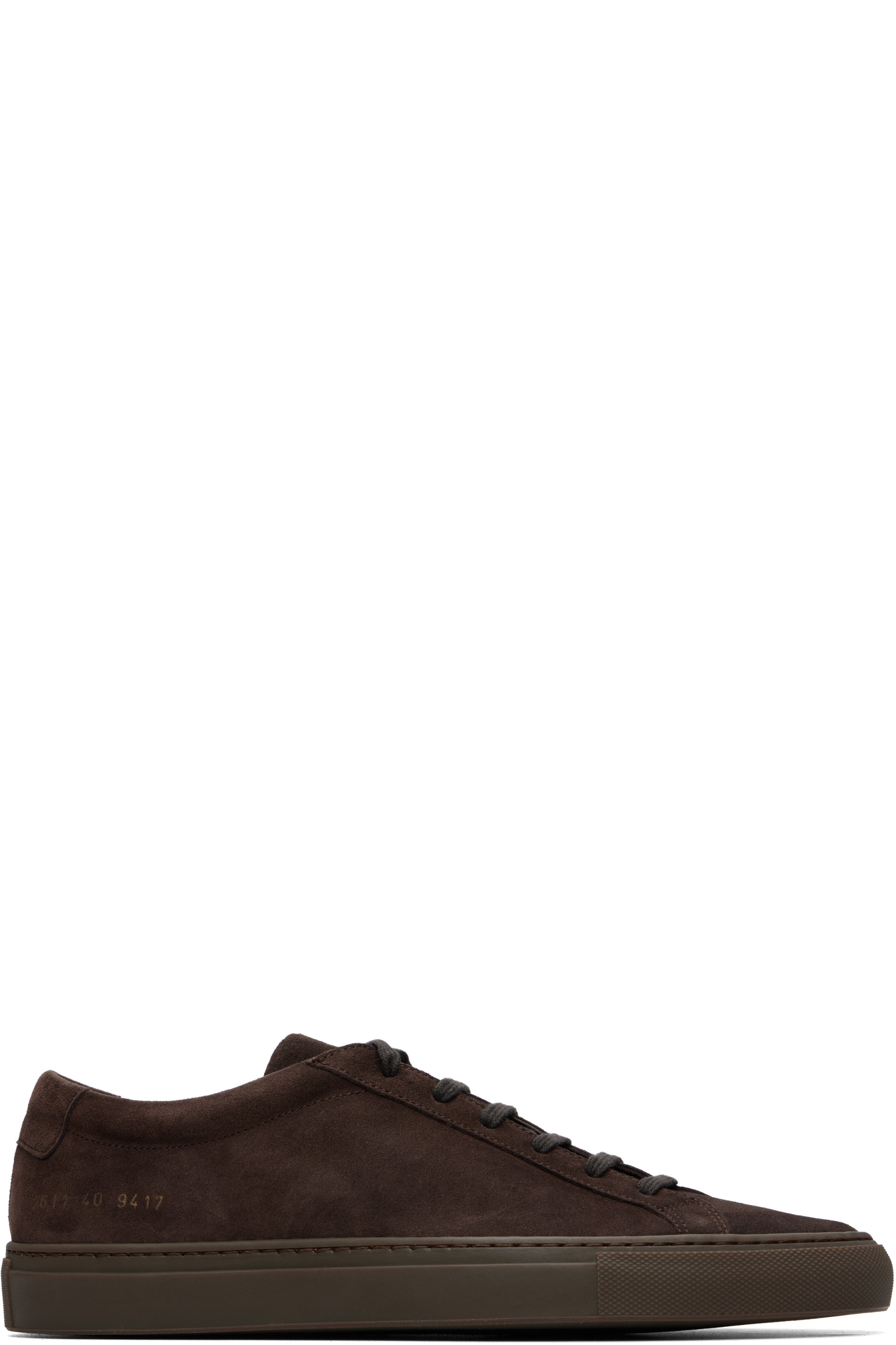 Common Projects - Brown Achilles Premium Suede Sneakers
