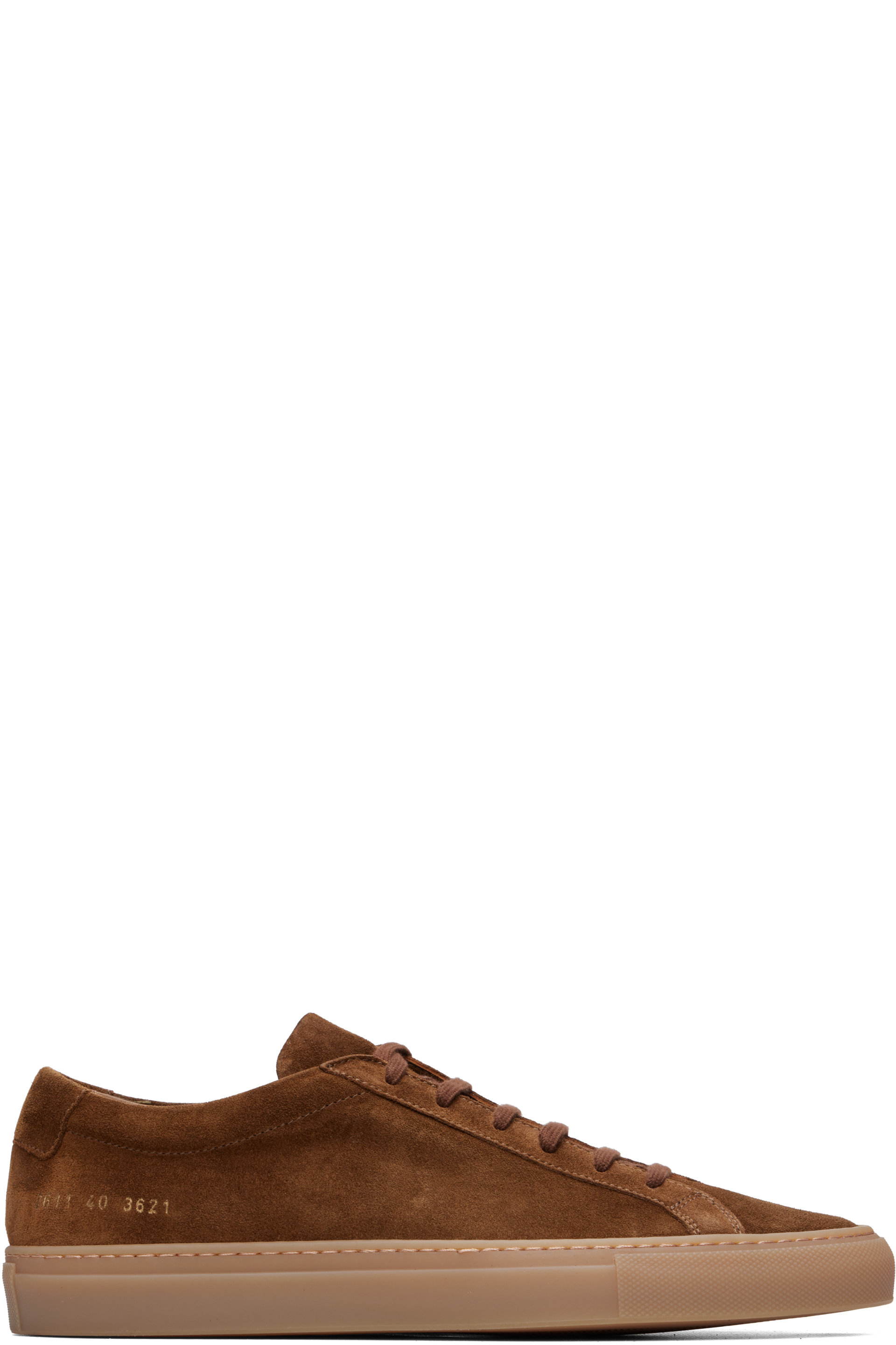 Common Projects - Brown Achilles Premium Suede Sneakers