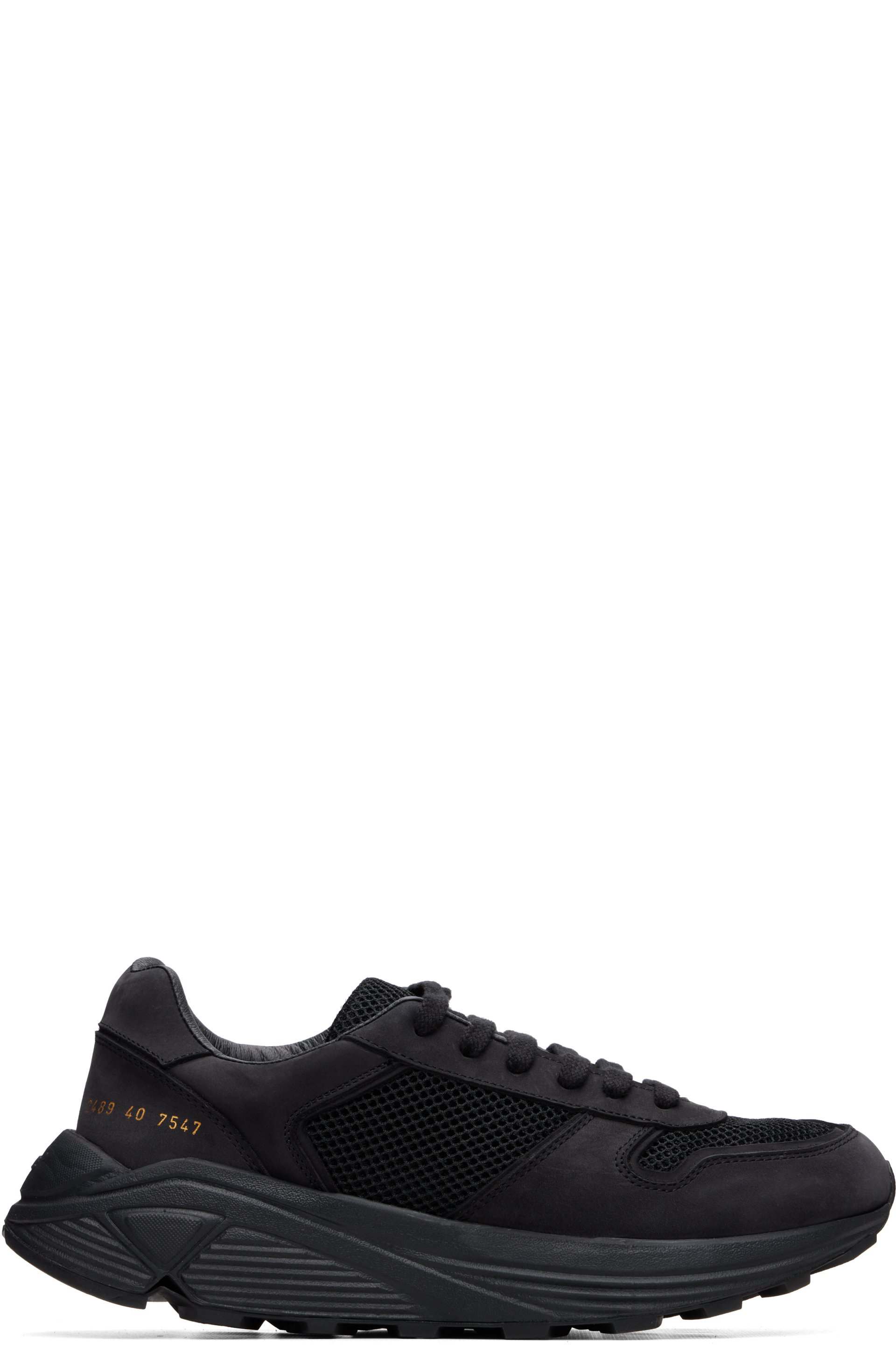 Common Projects - Black Premium Runner Sneakers