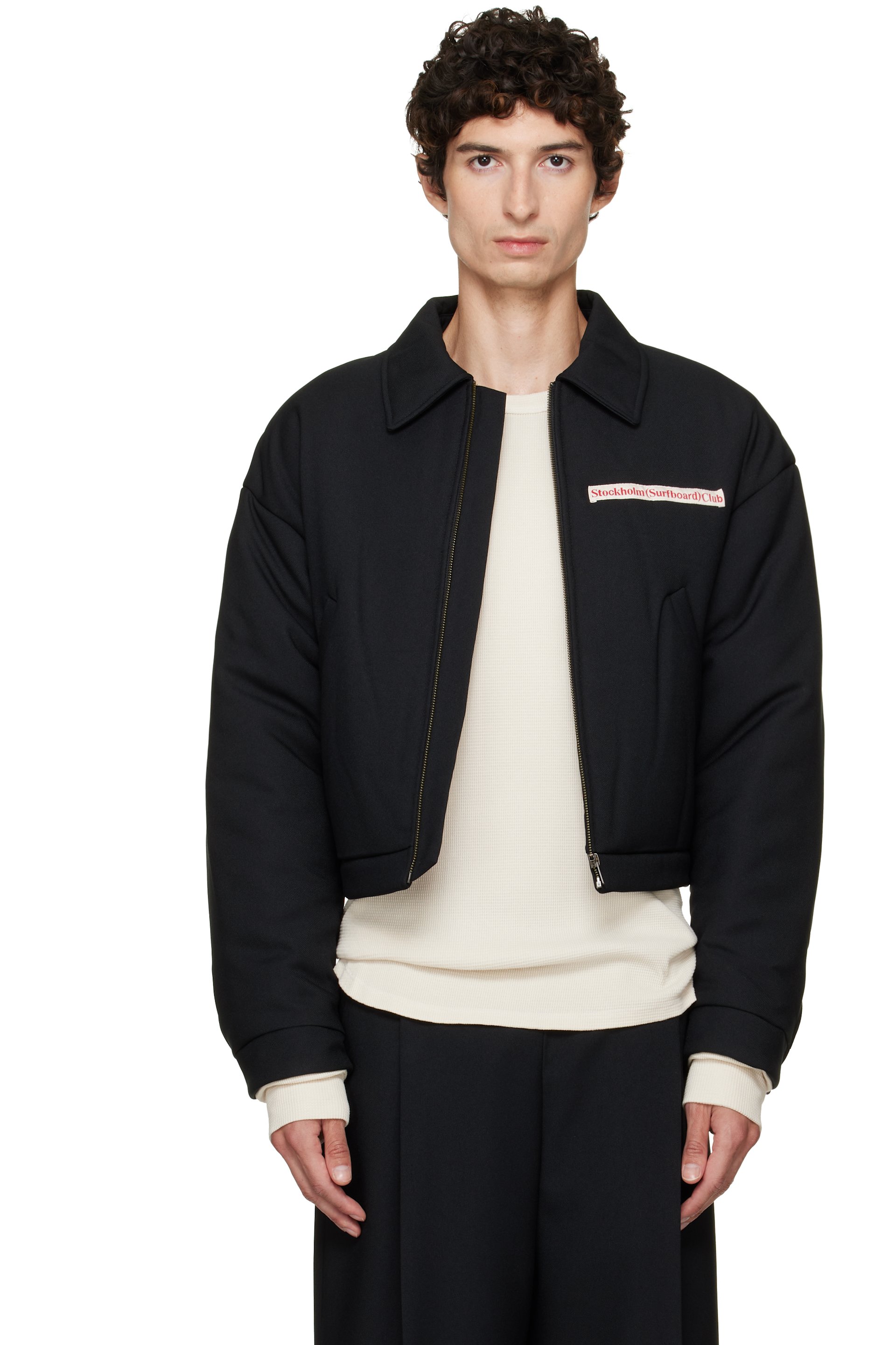 Stockholm (Surfboard) Club - Black Zip Jacket