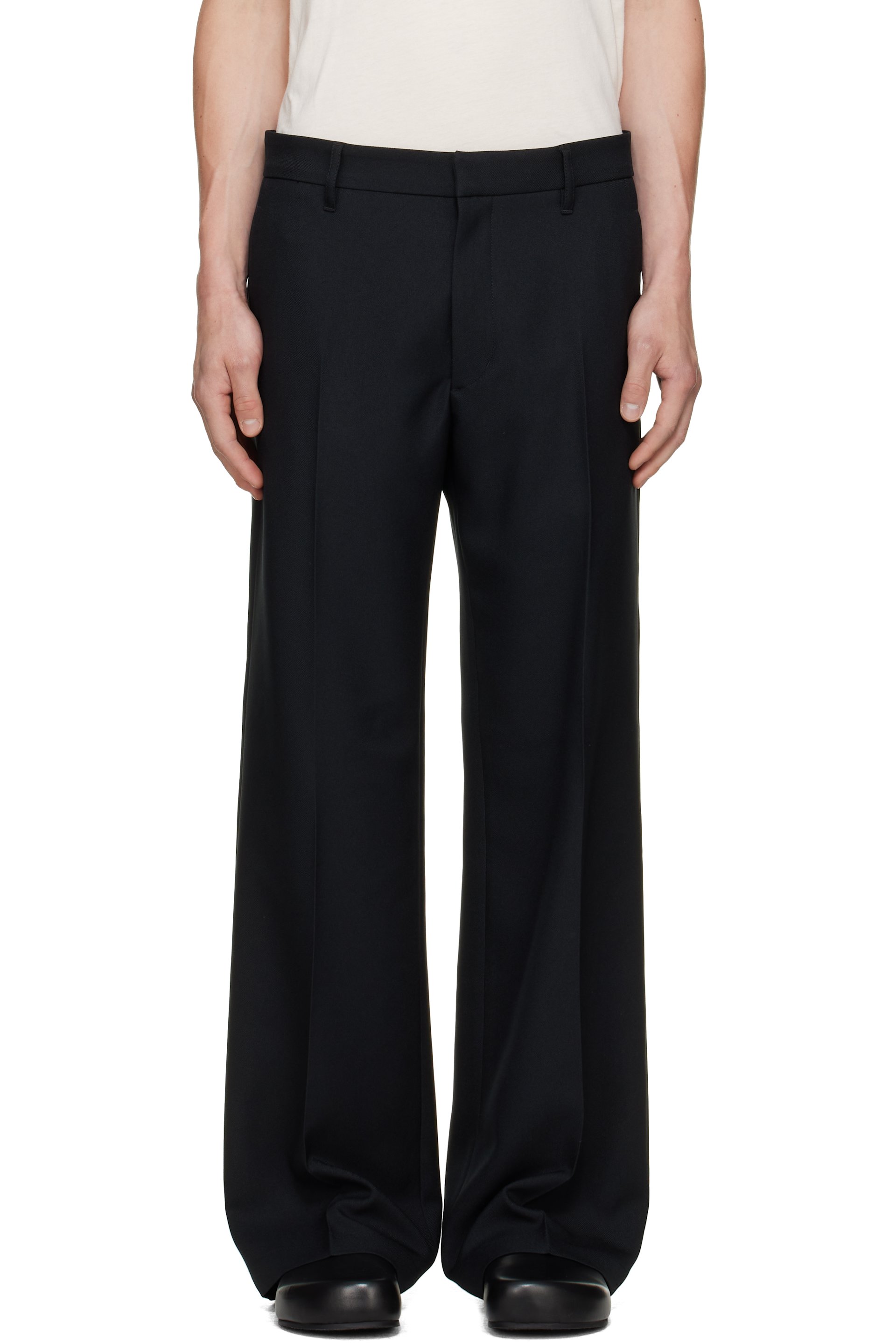 Stockholm (Surfboard) Club - 黑色 Tailored Bootcut 长裤