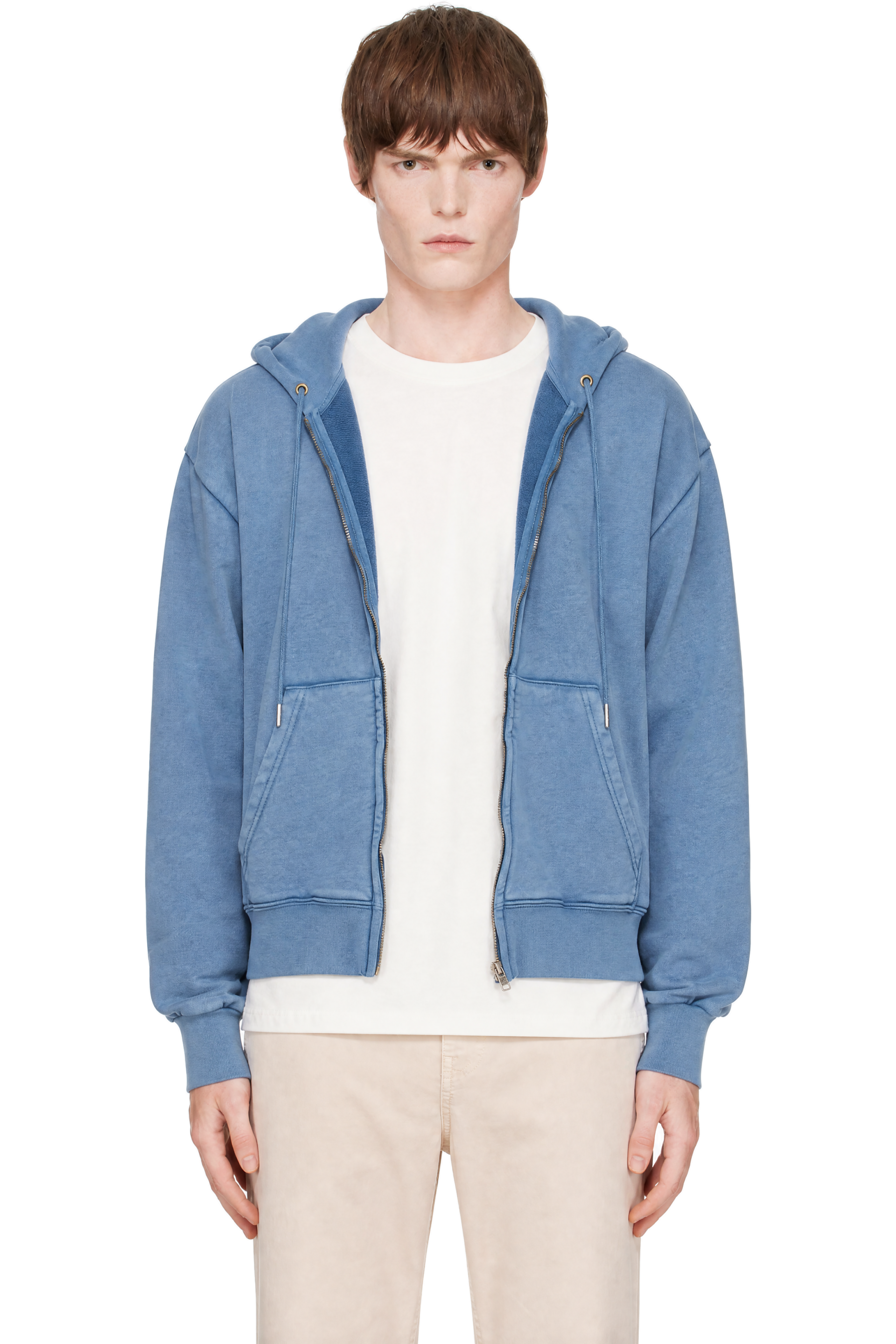 Stockholm (Surfboard) Club - Blue Back Logo Zip Hoodie