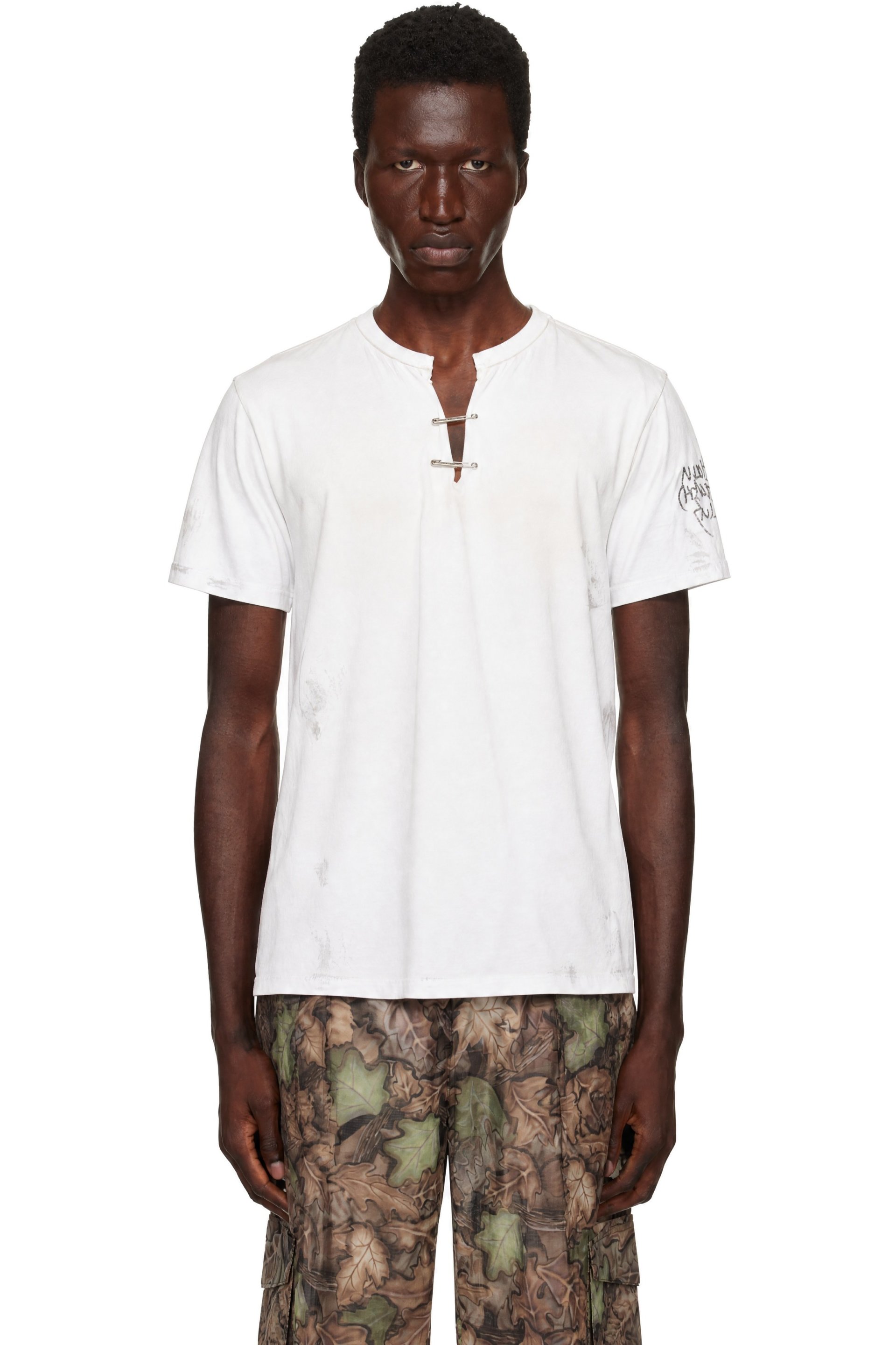 Stockholm (Surfboard) Club - White Franz Pin T-shirt