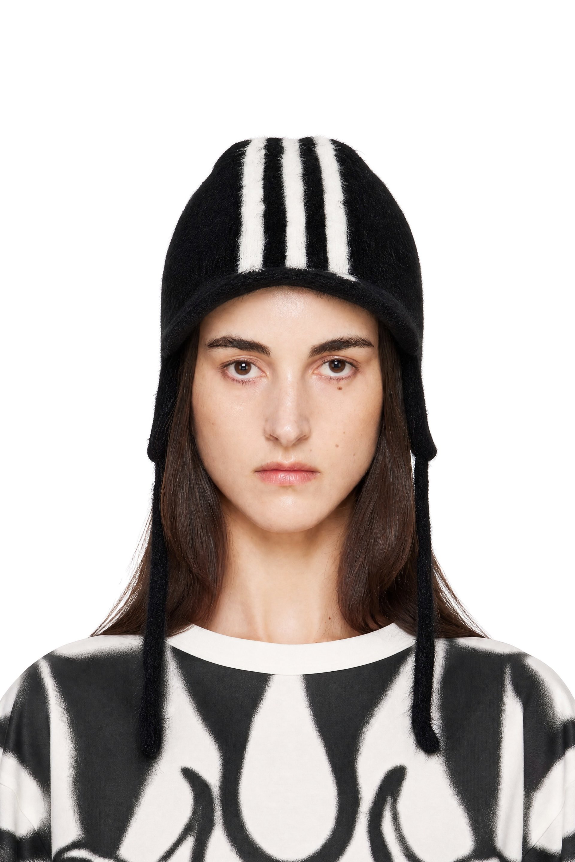 Y-3 - Black Stripes Bonnet Beanie