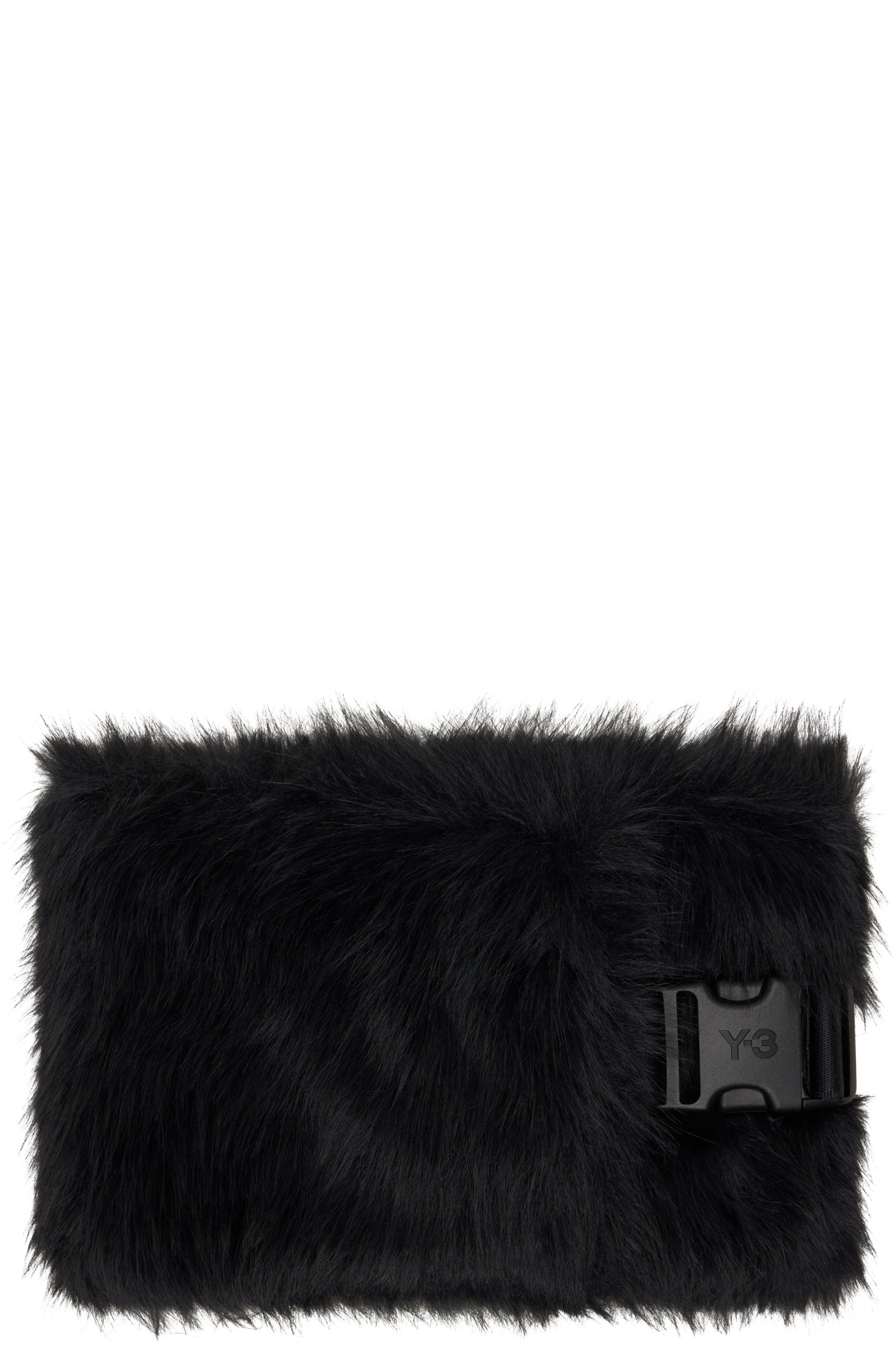 Y-3 - Black Shag-Knit Neck Warmer