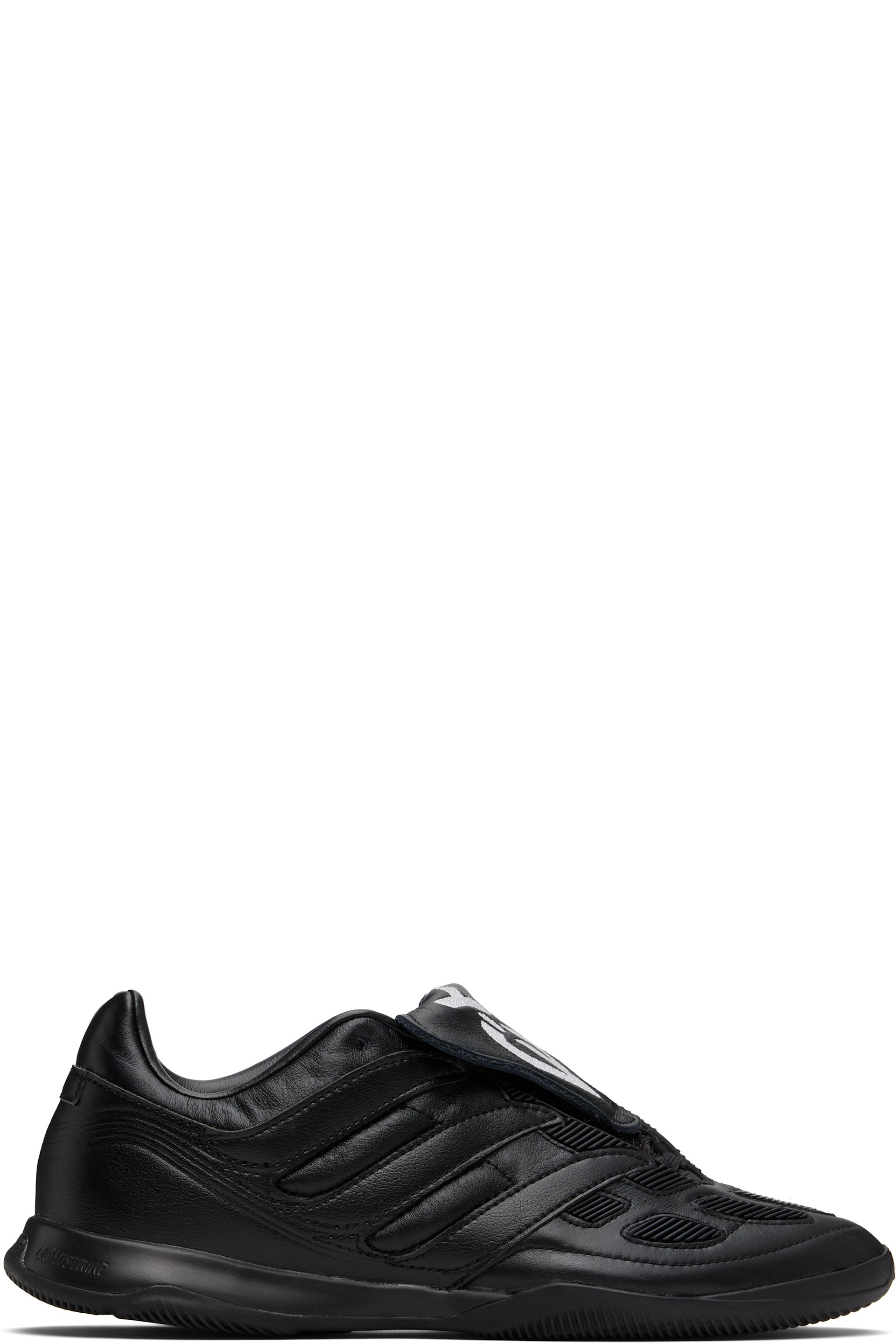 Y-3 - Black Leather Predator Precision Sneakers