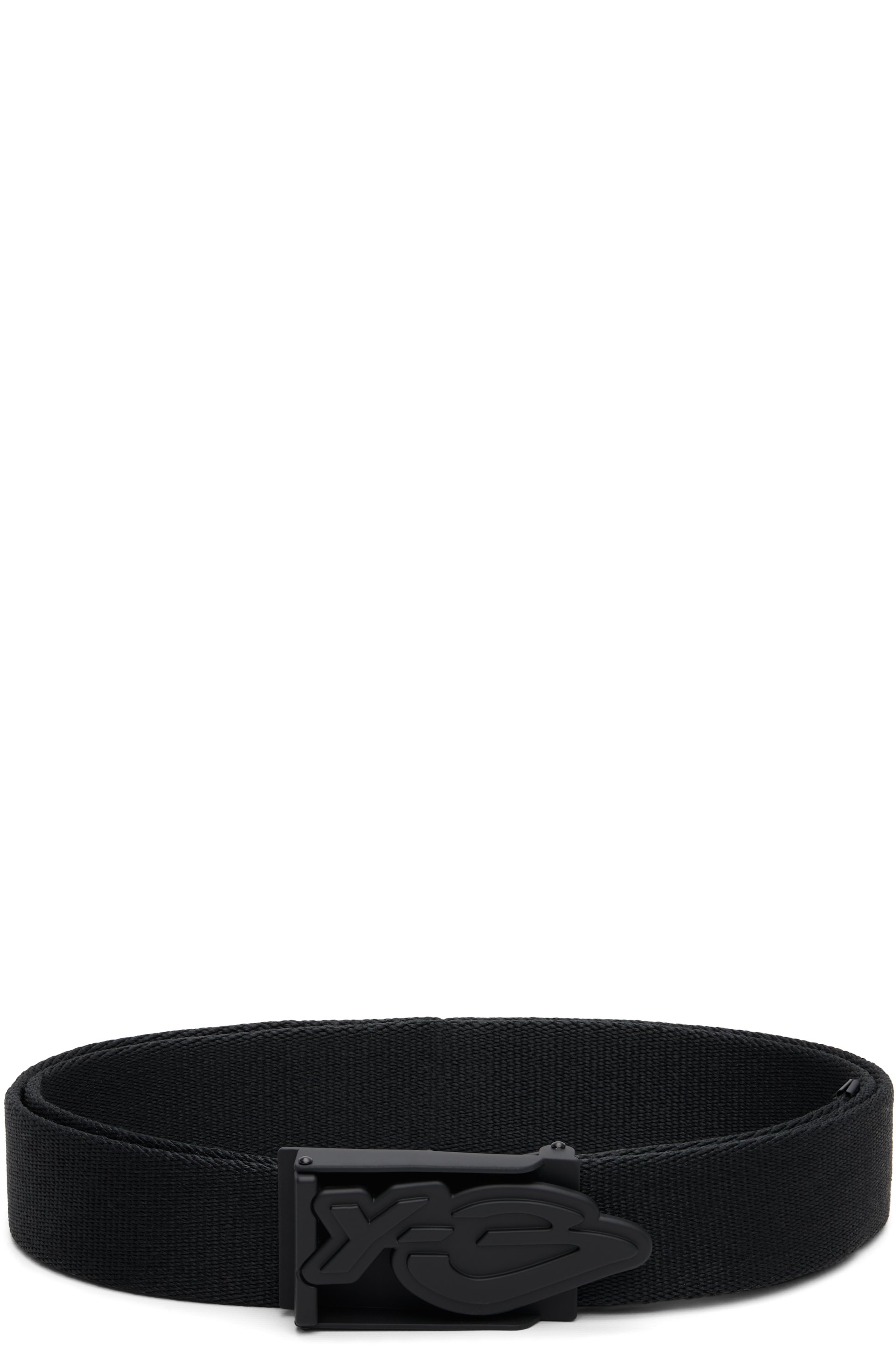 Y-3 - Black Graphic Logo Belt