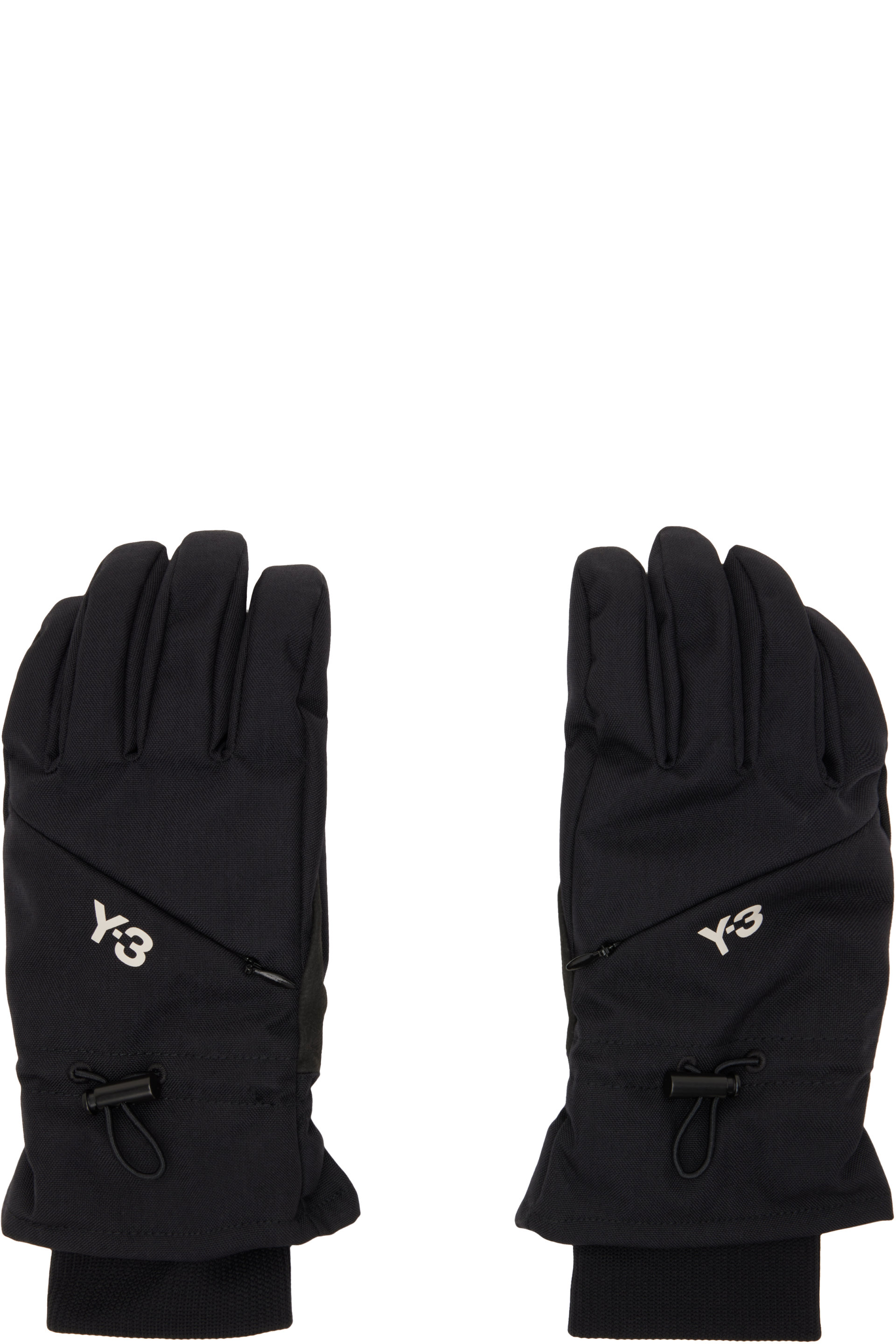 Y-3 - Gants noirs rembourrés