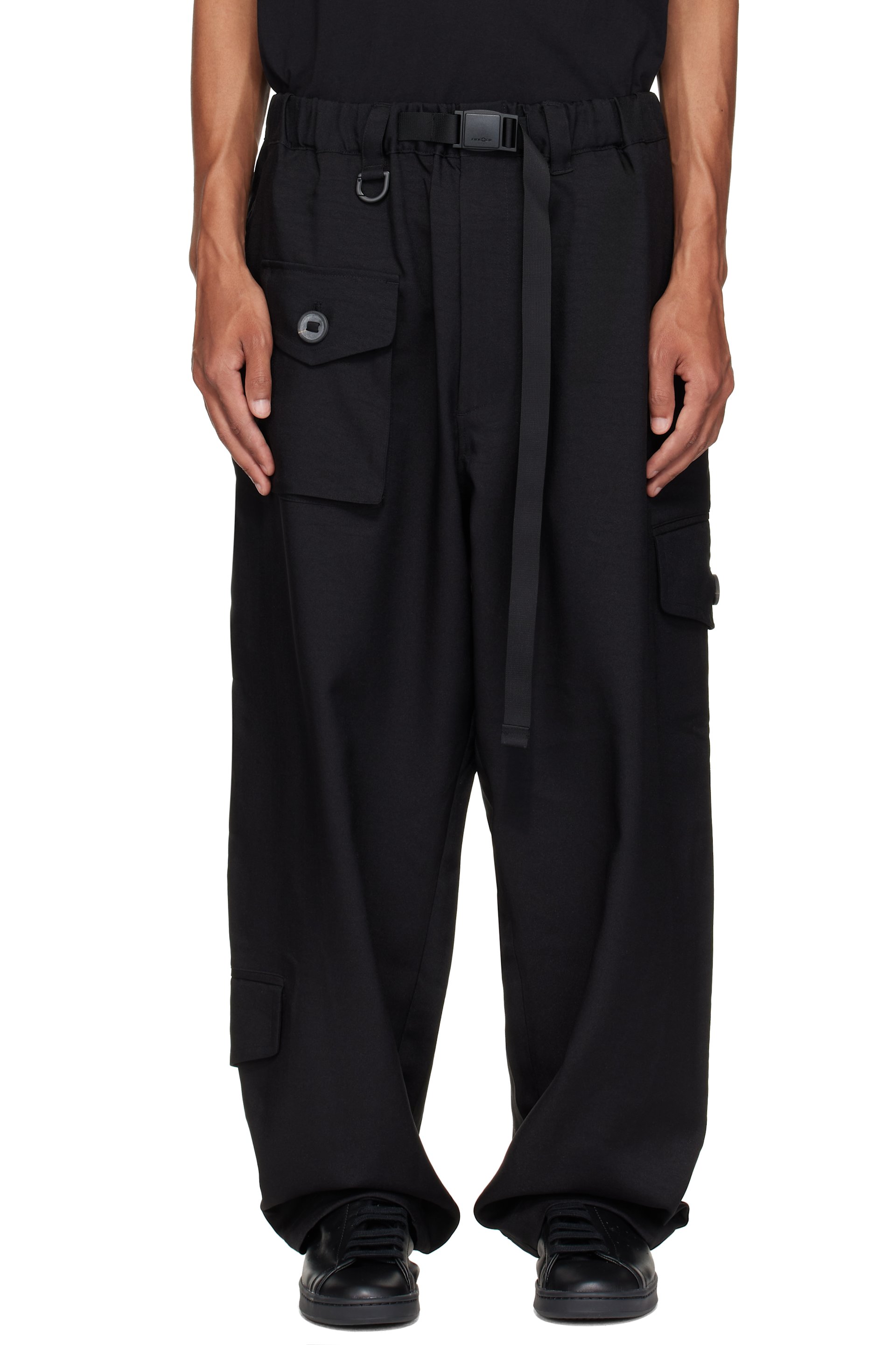 Y-3 - Pantalon cargo fuselé noir - Sport Uniform
