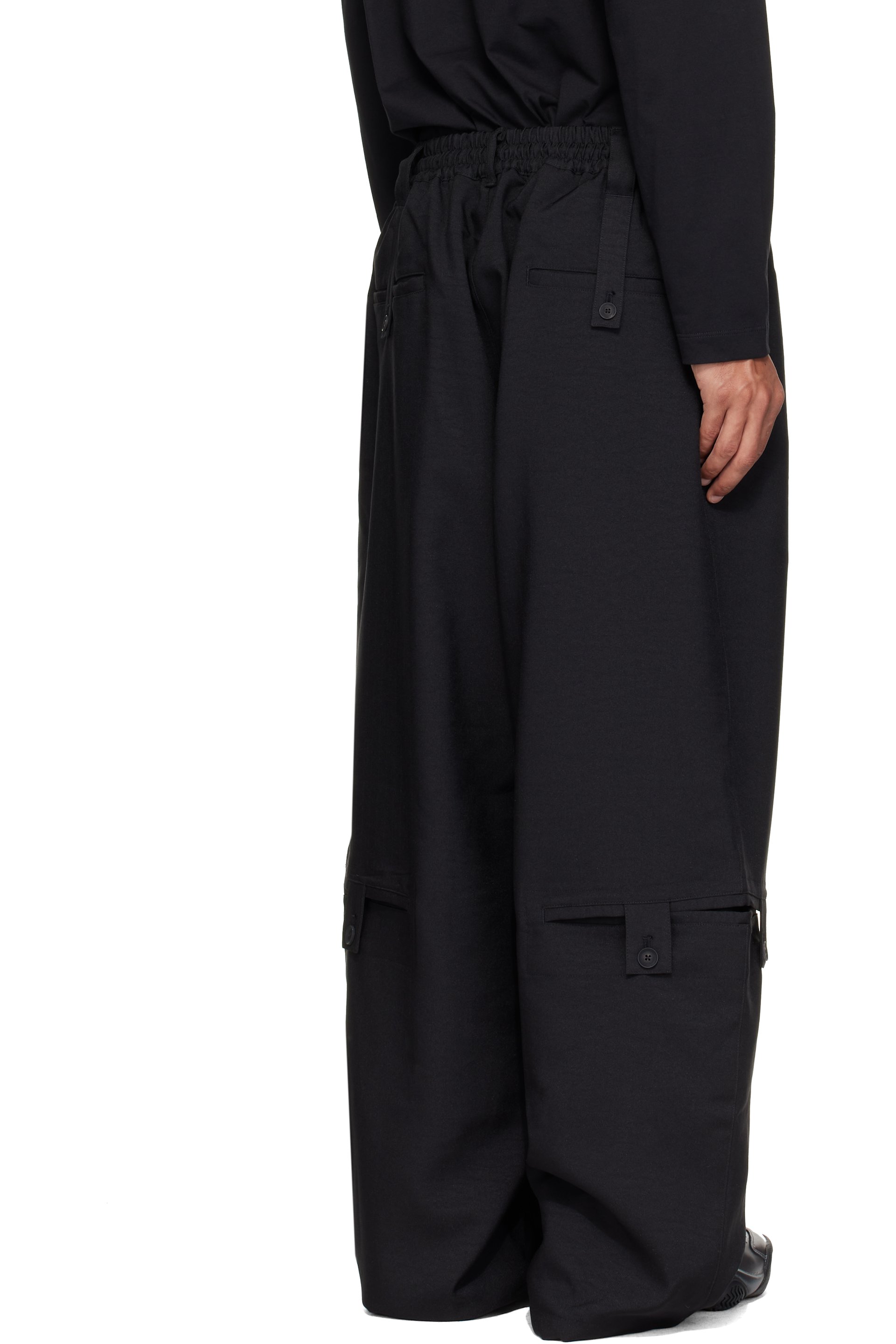 Y-3 - Black Graphic Logo Belt