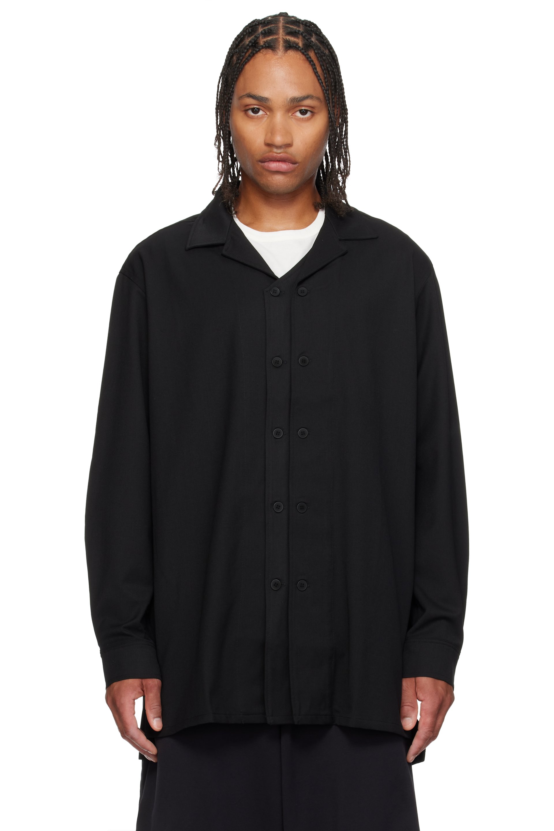 Y-3 - Black Wool Adapt Overshirt