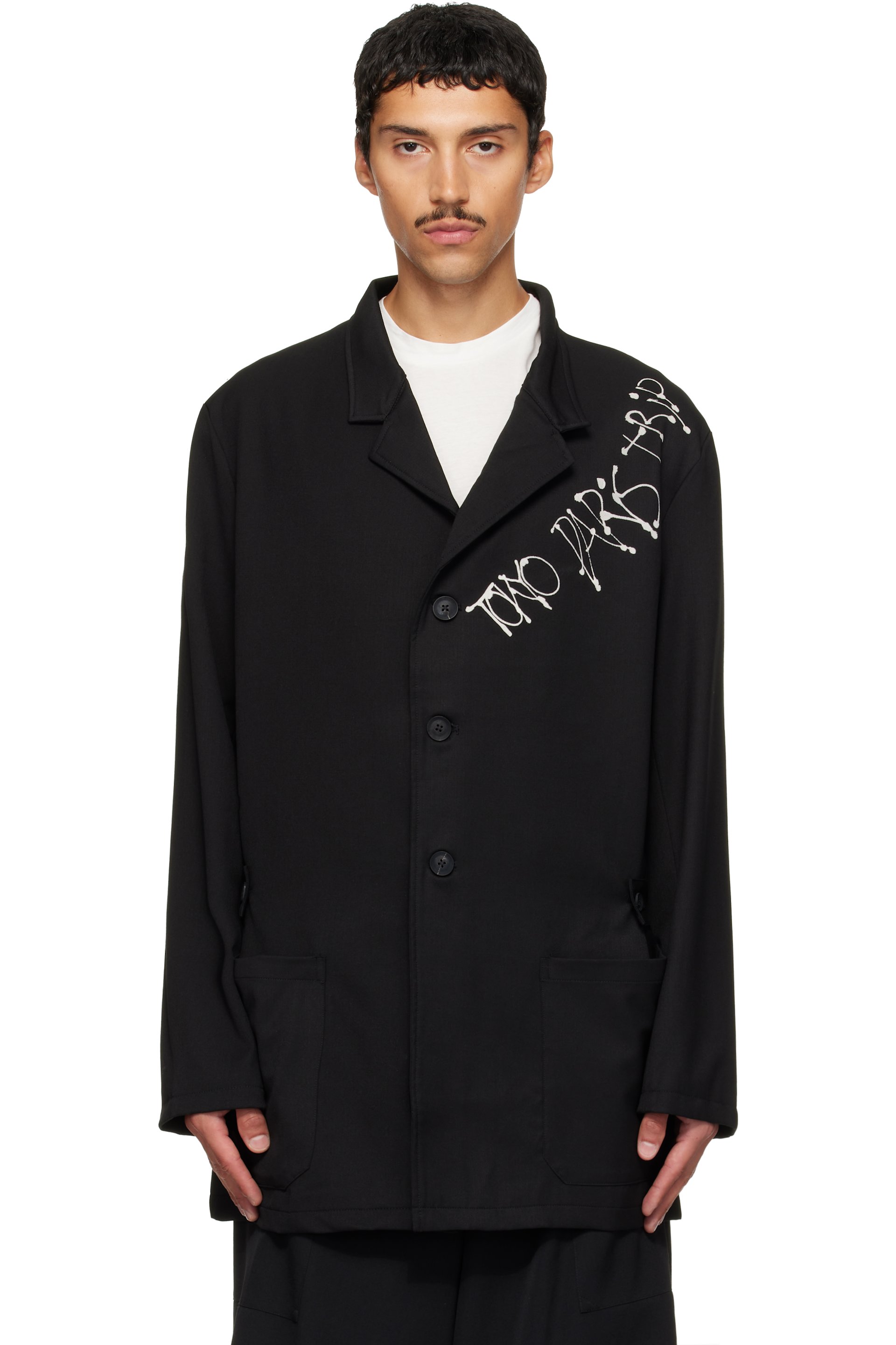 Y-3 - Black Chito Edition City Graphic Wool Blazer